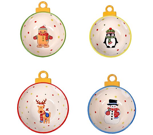 Temp-tations Set of 4 Winter Whimsy Measuring Cups