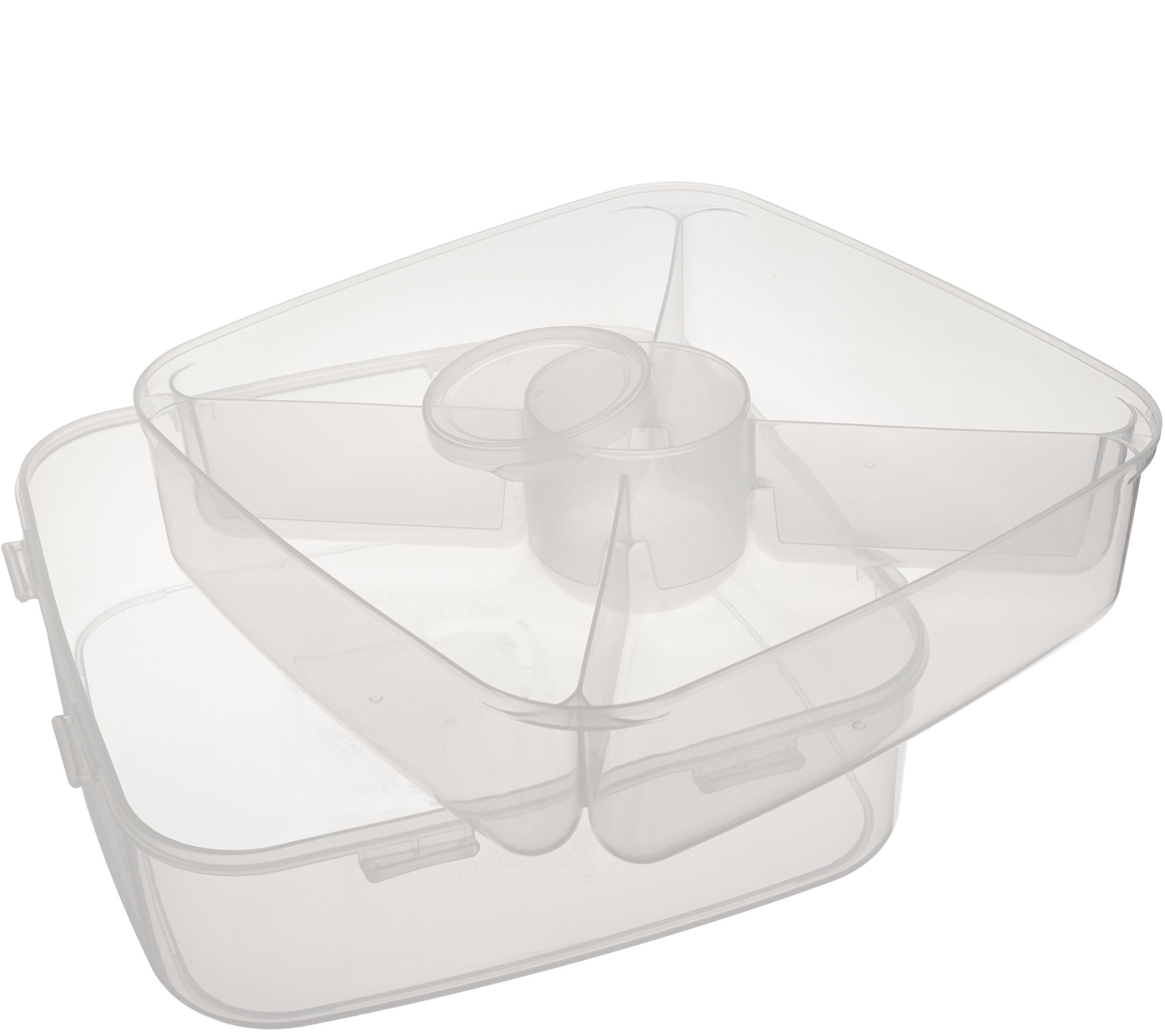 Lock & Lock Appetizer Tray with Color Handle Lid