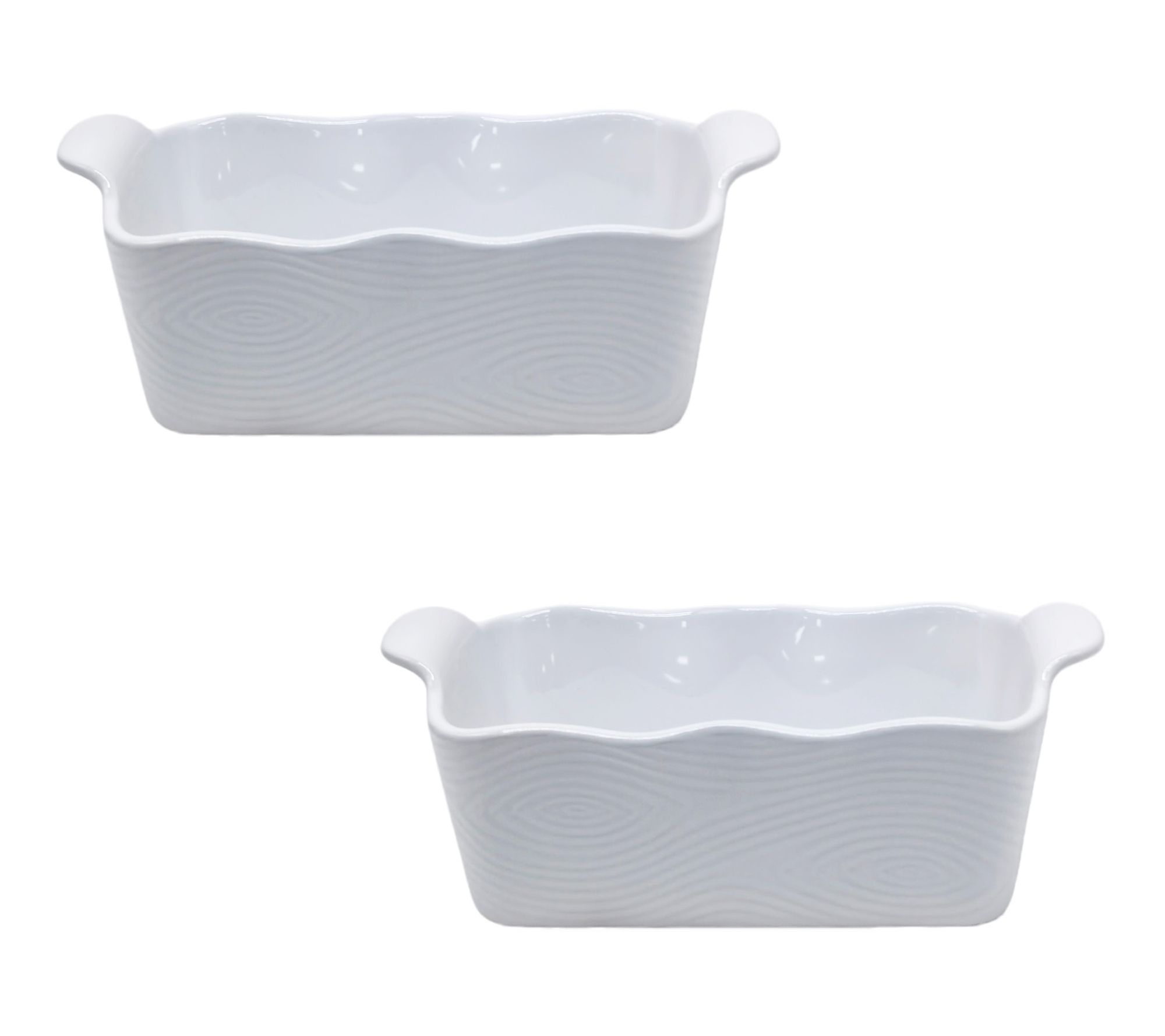 "As Is" Temp-tations Seasonal Set of (2) 1.75-qt Loaf Pans