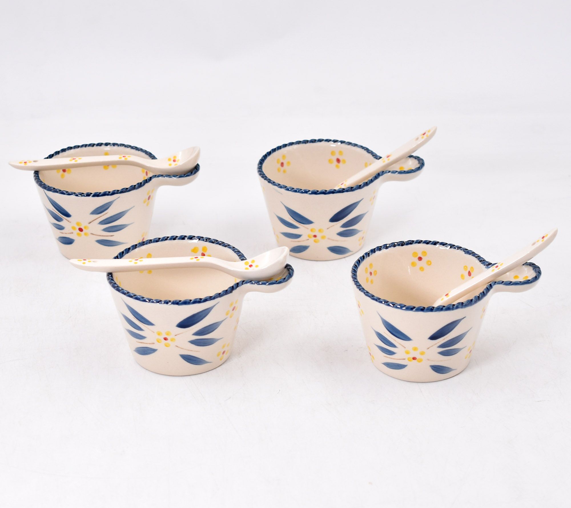 Temp-tations Old World Set of 4 Petite Serving Bowls w/ Spoons - QVC.com