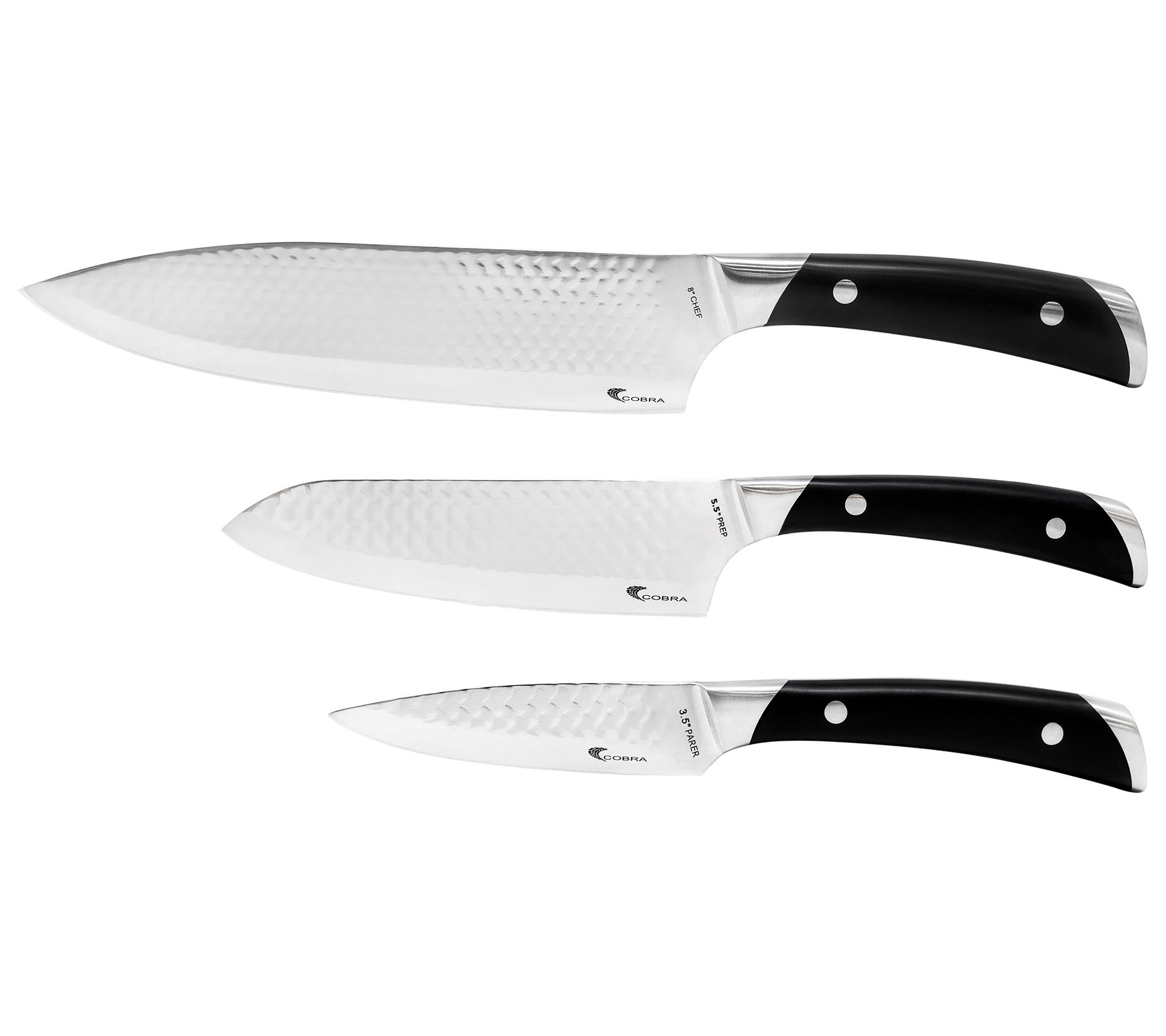 Hammer Stahl 4 Piece Knife Set, Chef Essential Kitchen Knife  Set, Stainless Steel Knife Set with Bread, Chef, Santoku, & Paring Knives, Classic Chef Knife Set