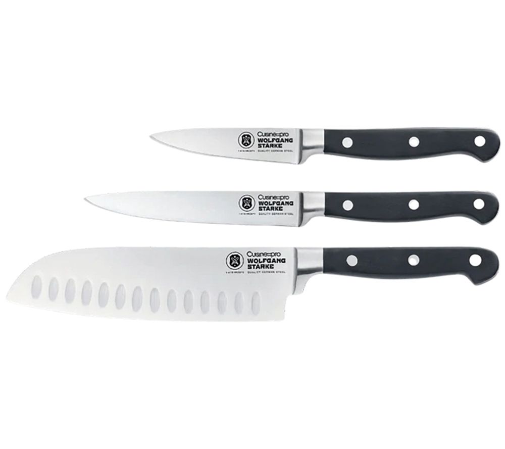 Cuisine Pro Damashiro Steel Santoku Knife 3-Piece Set