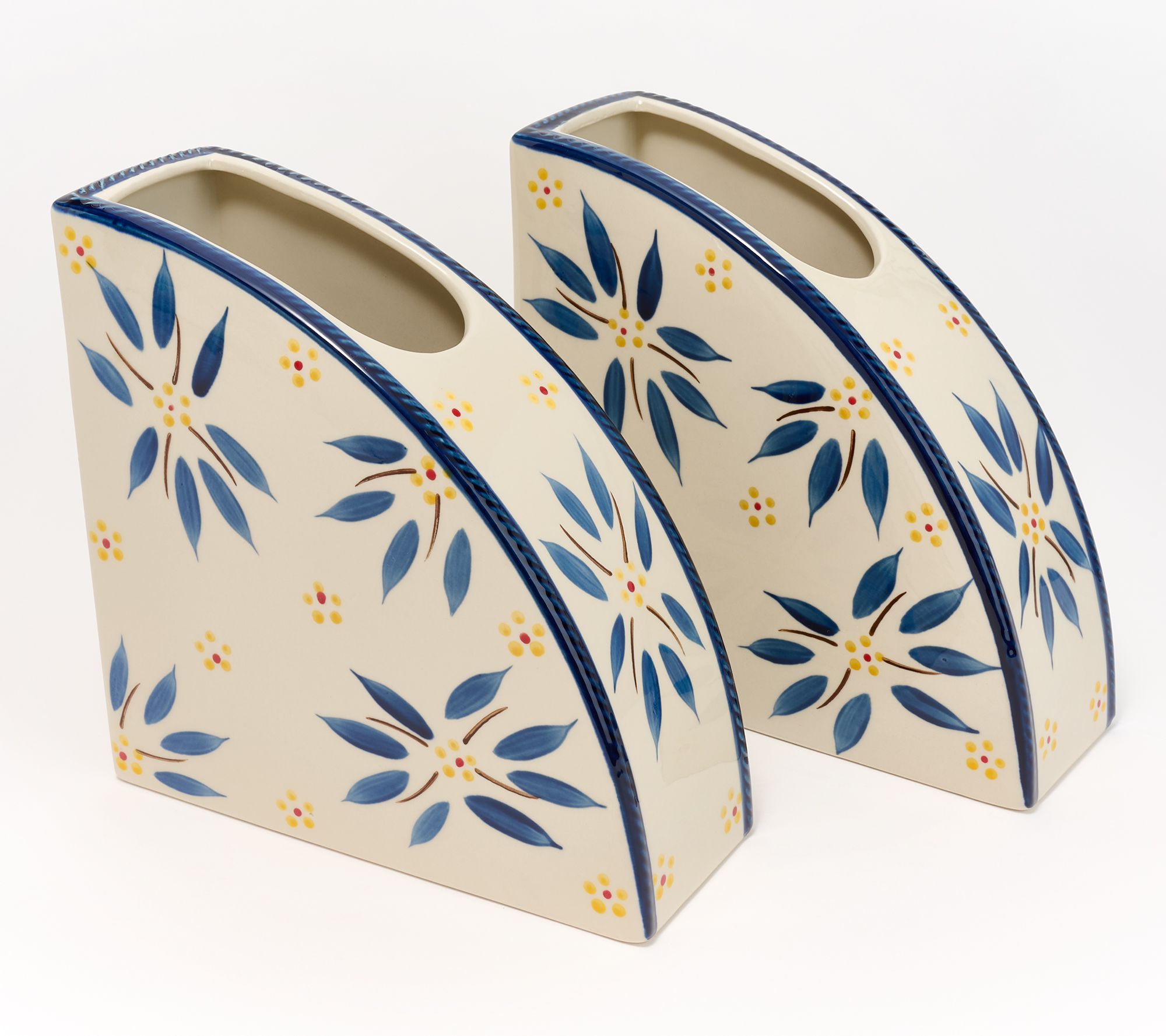 Temp-tations Old World Set of (2) Utensil Holder Bookends