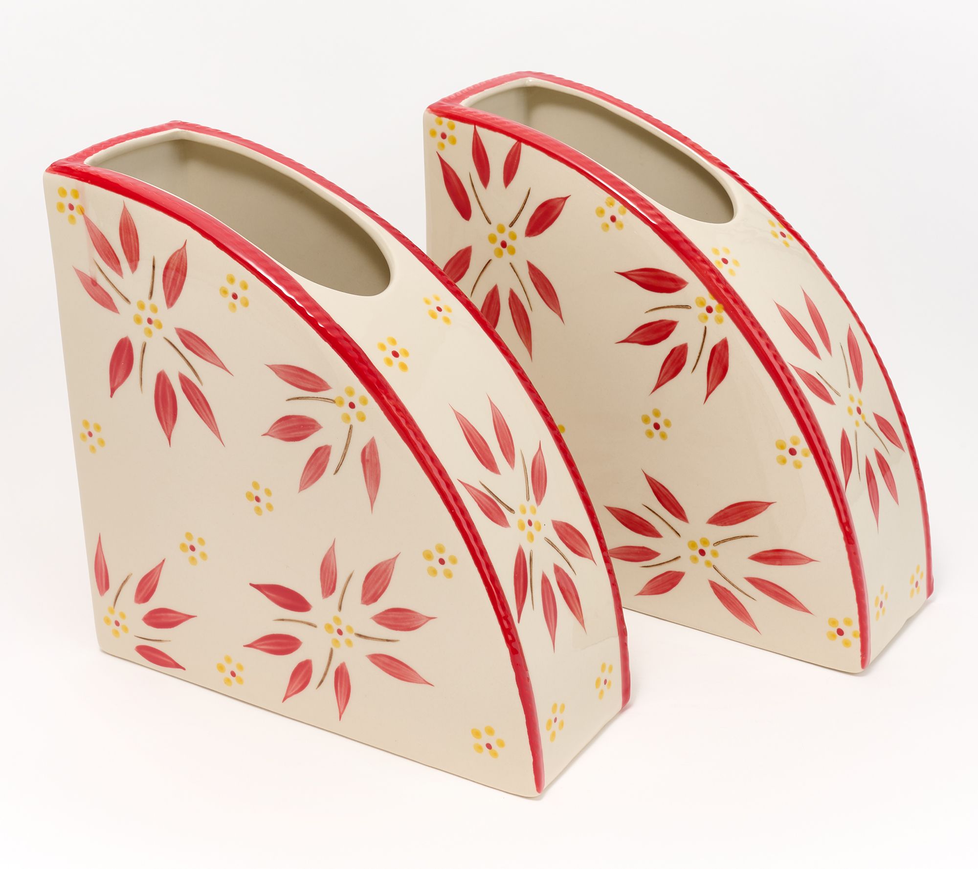 Temp-tations Old World Set of (2) Utensil Holder Bookends