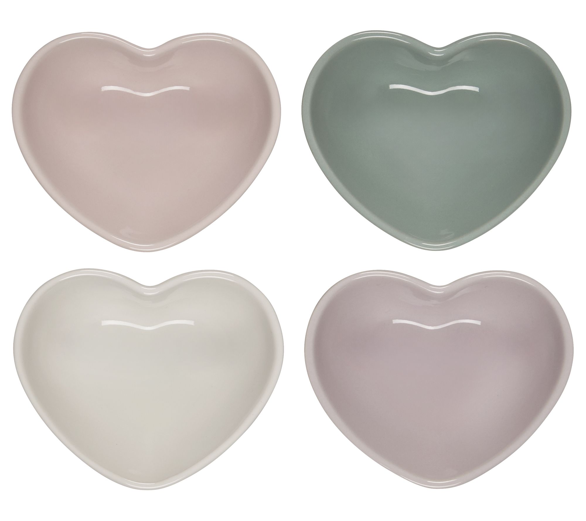 Le Creuset Set of 4 Mini Heart Bowls