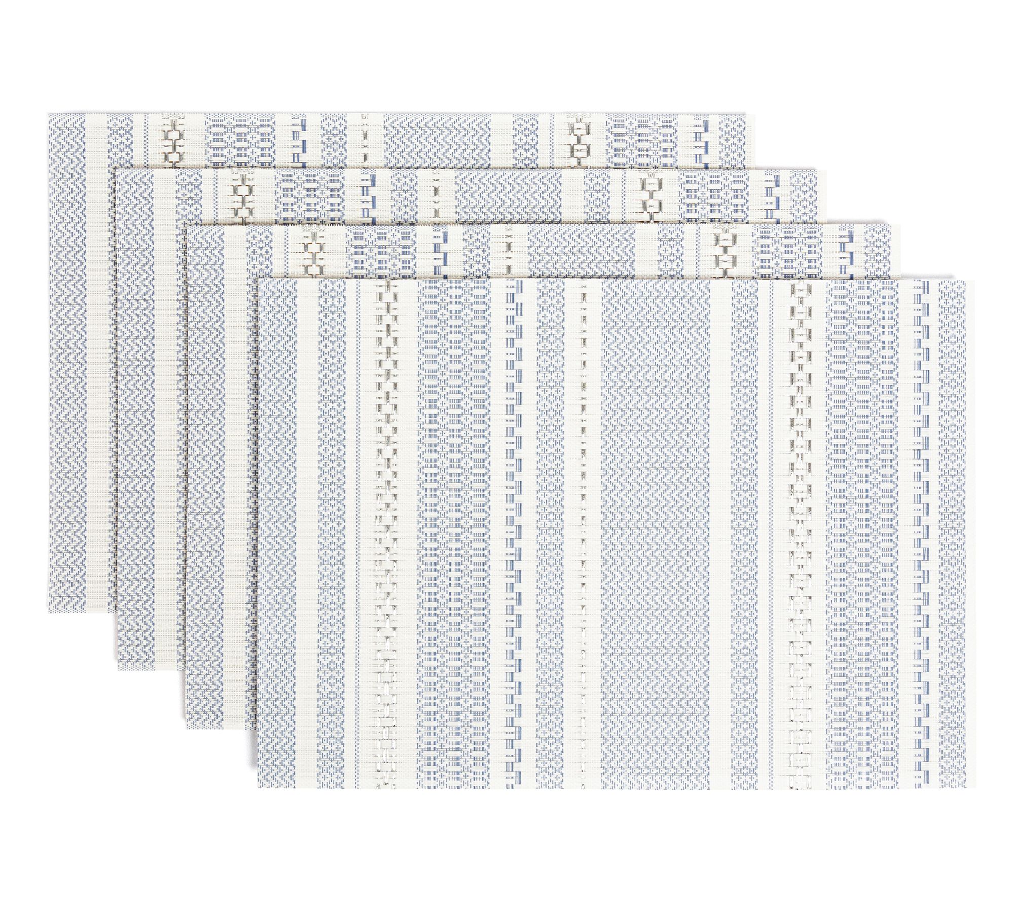 over&back Set of 4 Reversible Woven Placemats -Indoor/Outdoor