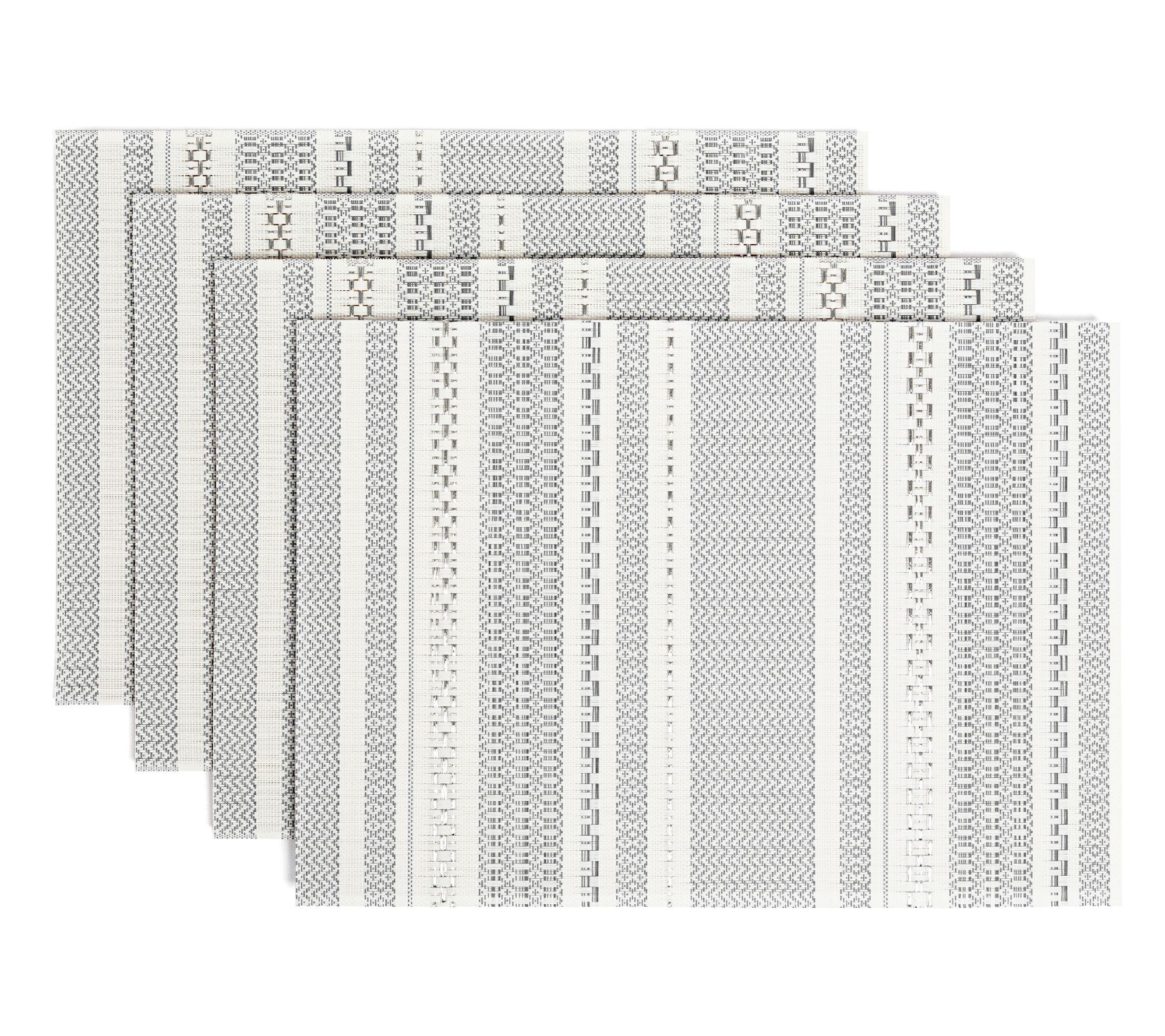over&back Set of 4 Reversible Woven Placemats -Indoor/Outdoor