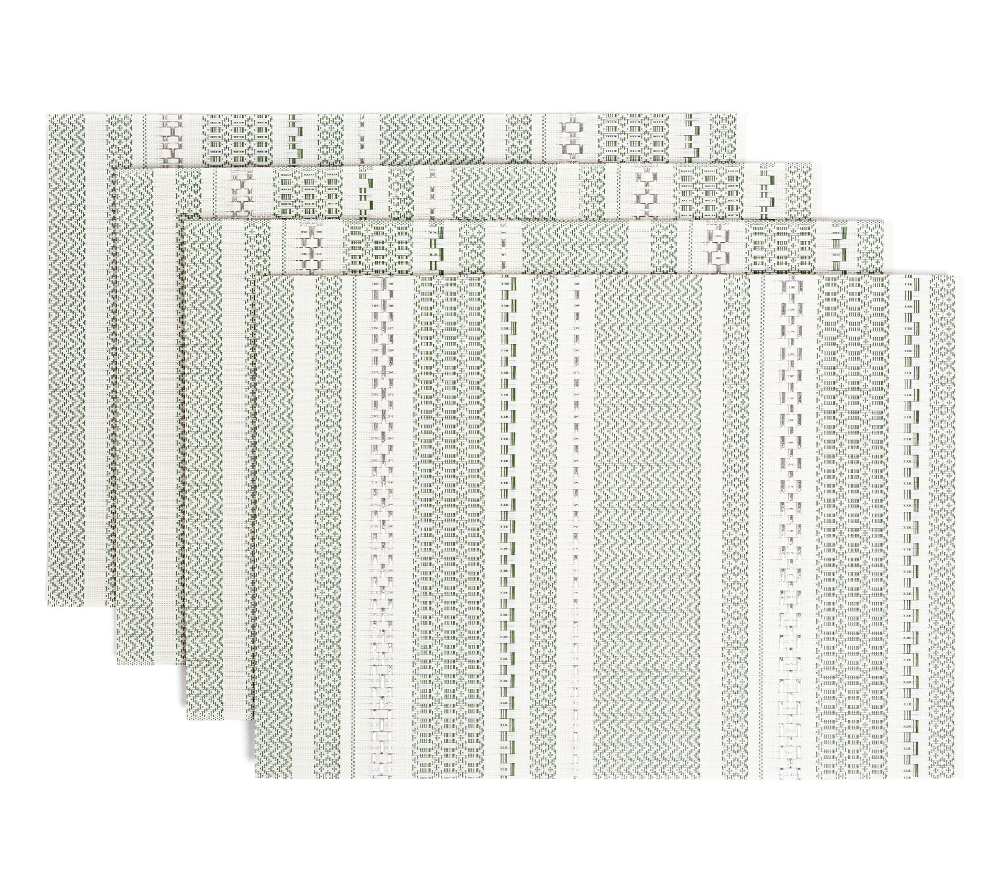 over&back Set of 4 Reversible Woven Placemats -Indoor/Outdoor