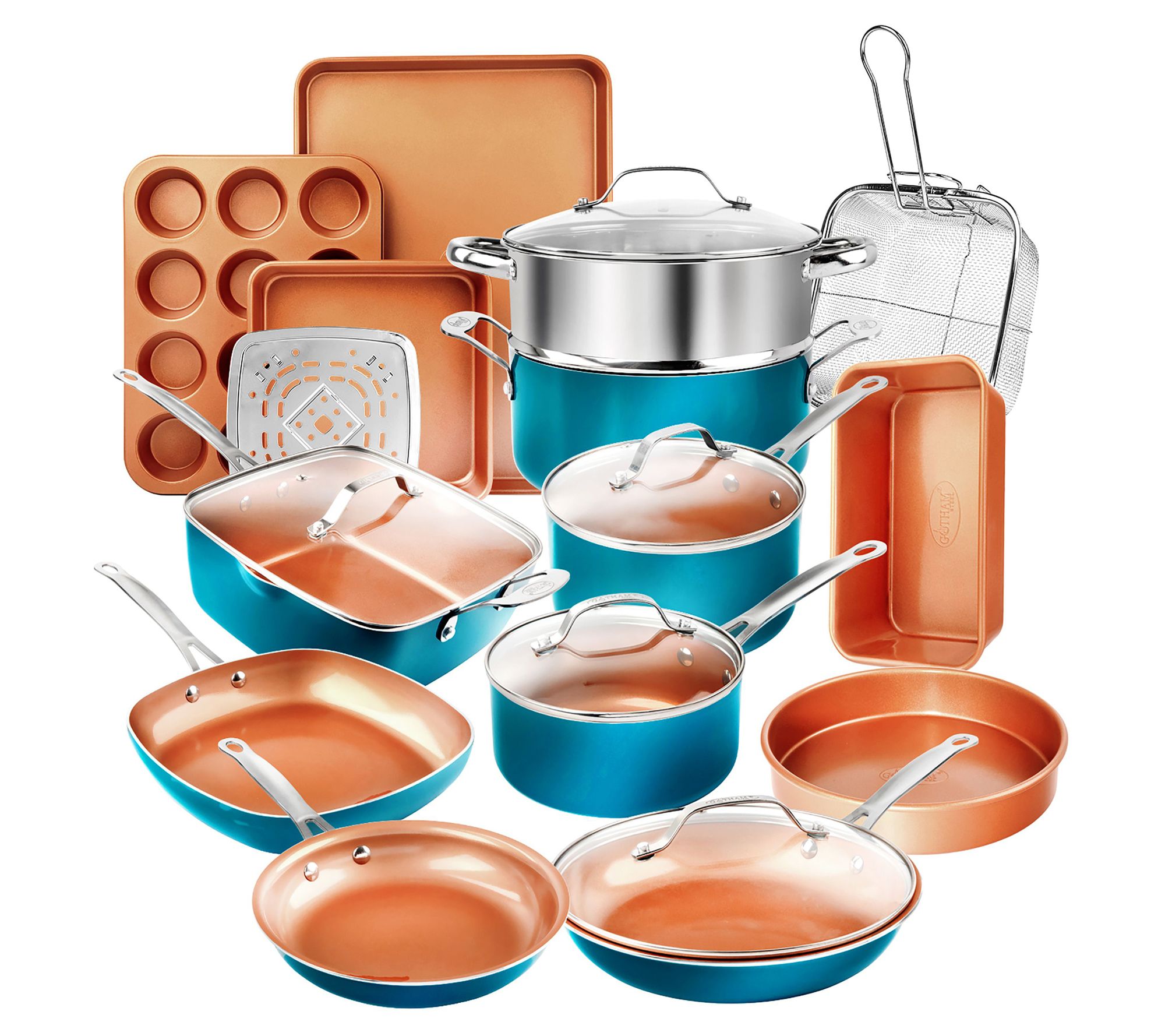 Gotham Steel 20 Piece Nonstick Cookware and Bakeware Set