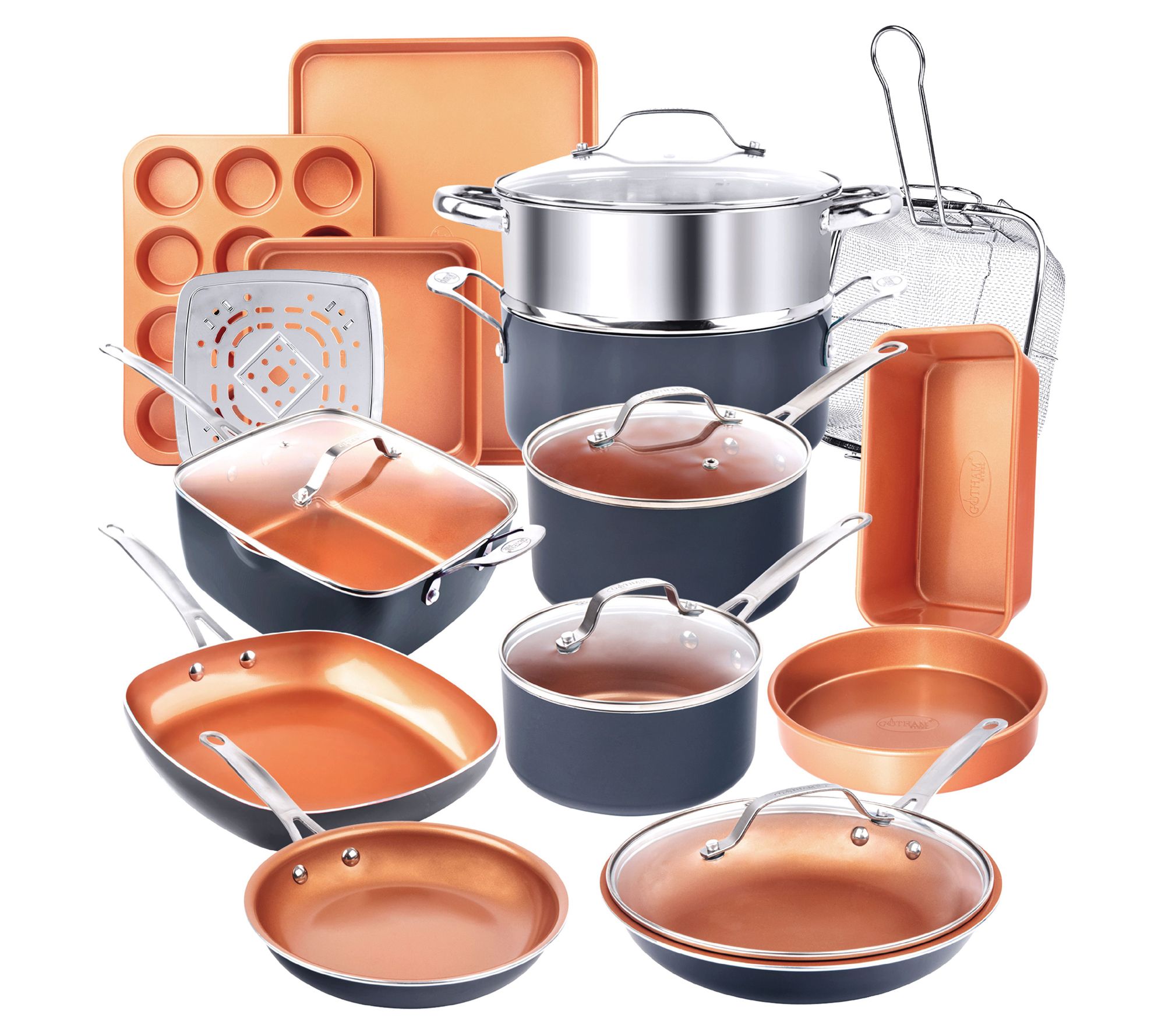 Gotham Steel 20 Piece Nonstick Cookware and Bakeware Set
