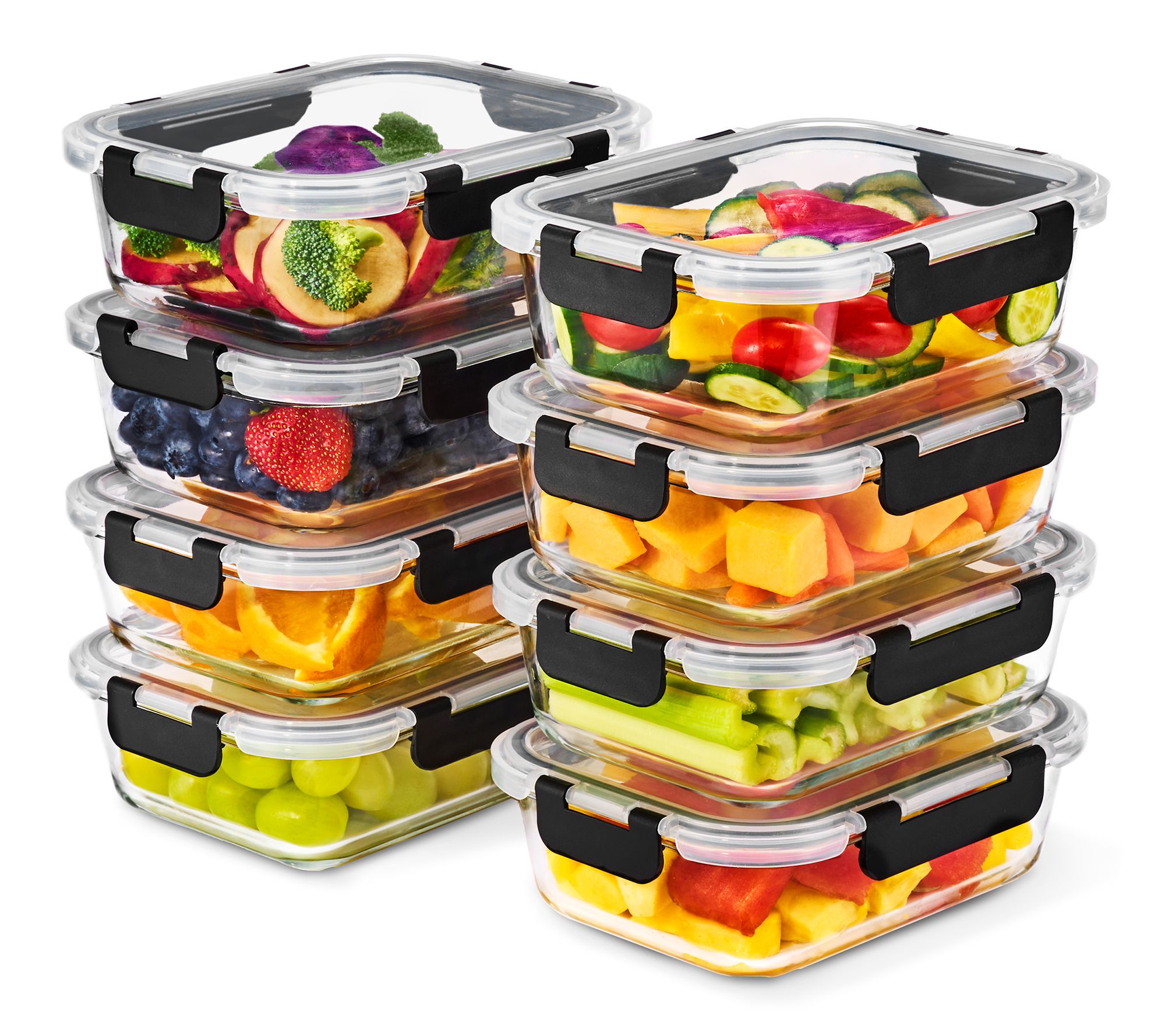 Sorbus Airtight Glass Meal Prep Containers withLids 8-Pack