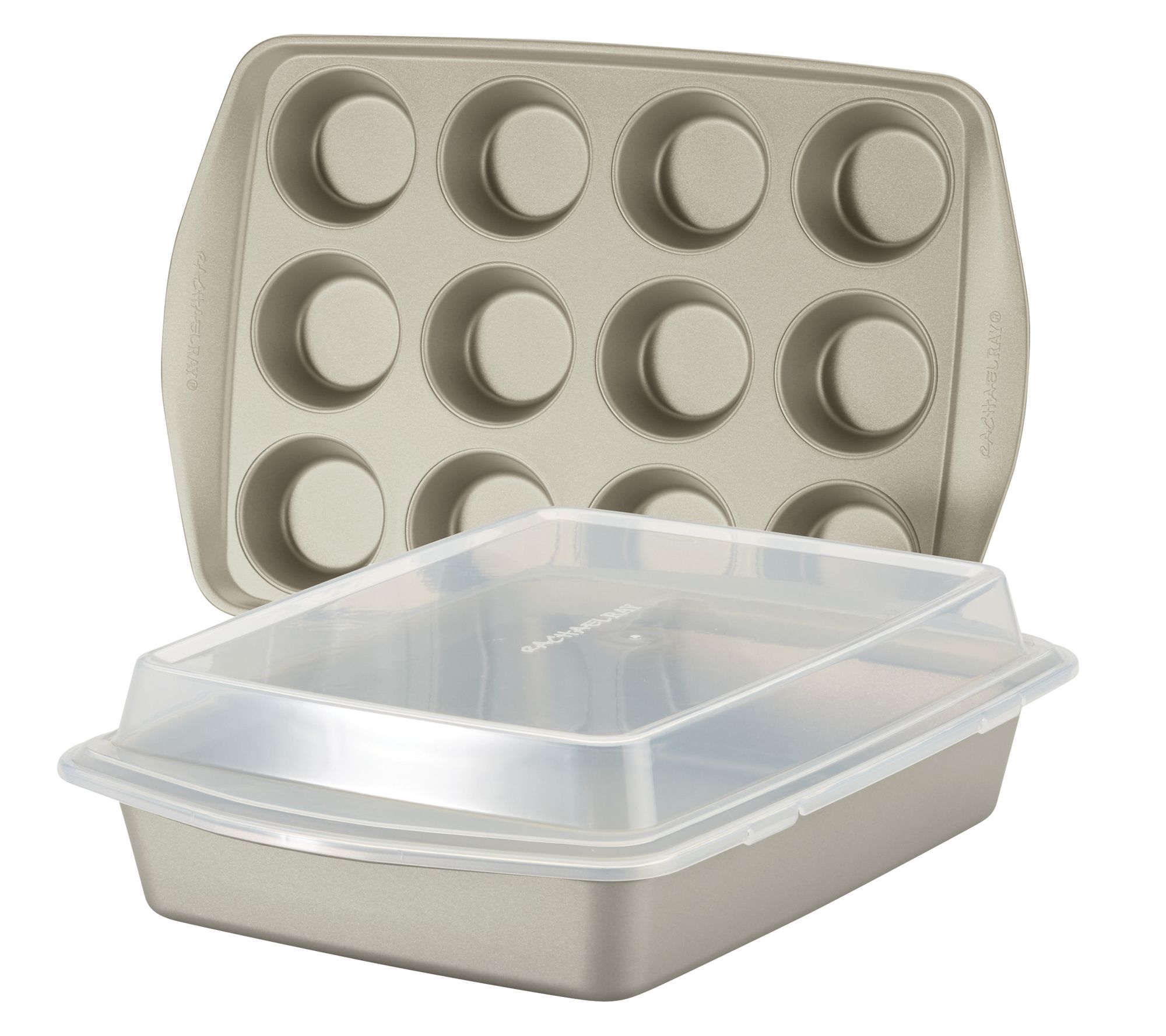 Nonstick 3-Piece Muffin & Cake Pan Bakeware Set