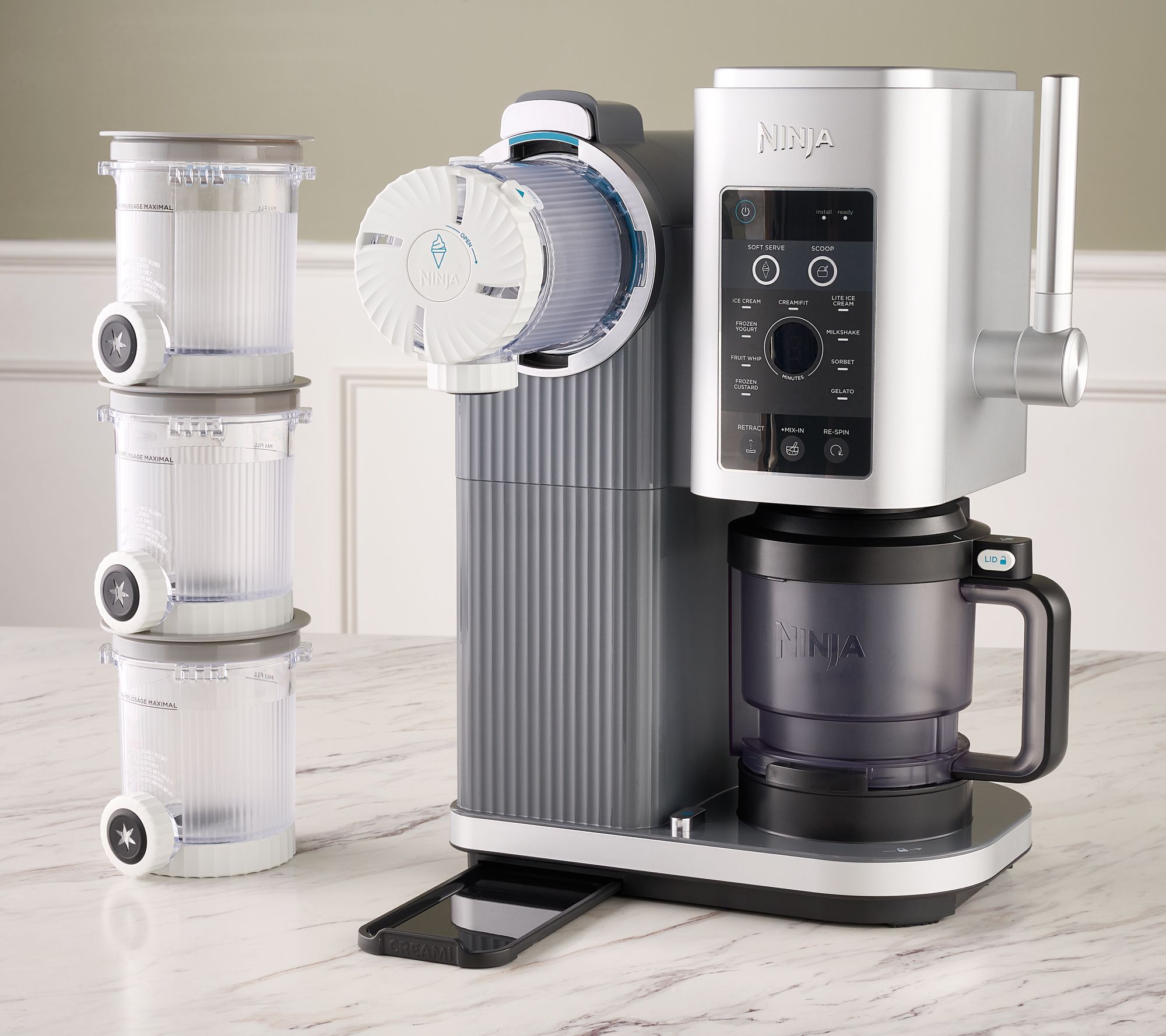 Ninja SWIRL By CREAMi 13-in-1 Soft Serve & Ice Cream Maker with Pints