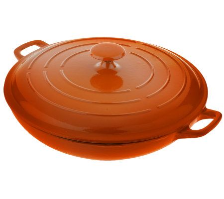 Technique Enameled Cast Iron 12 Everyday Pan with Lid 