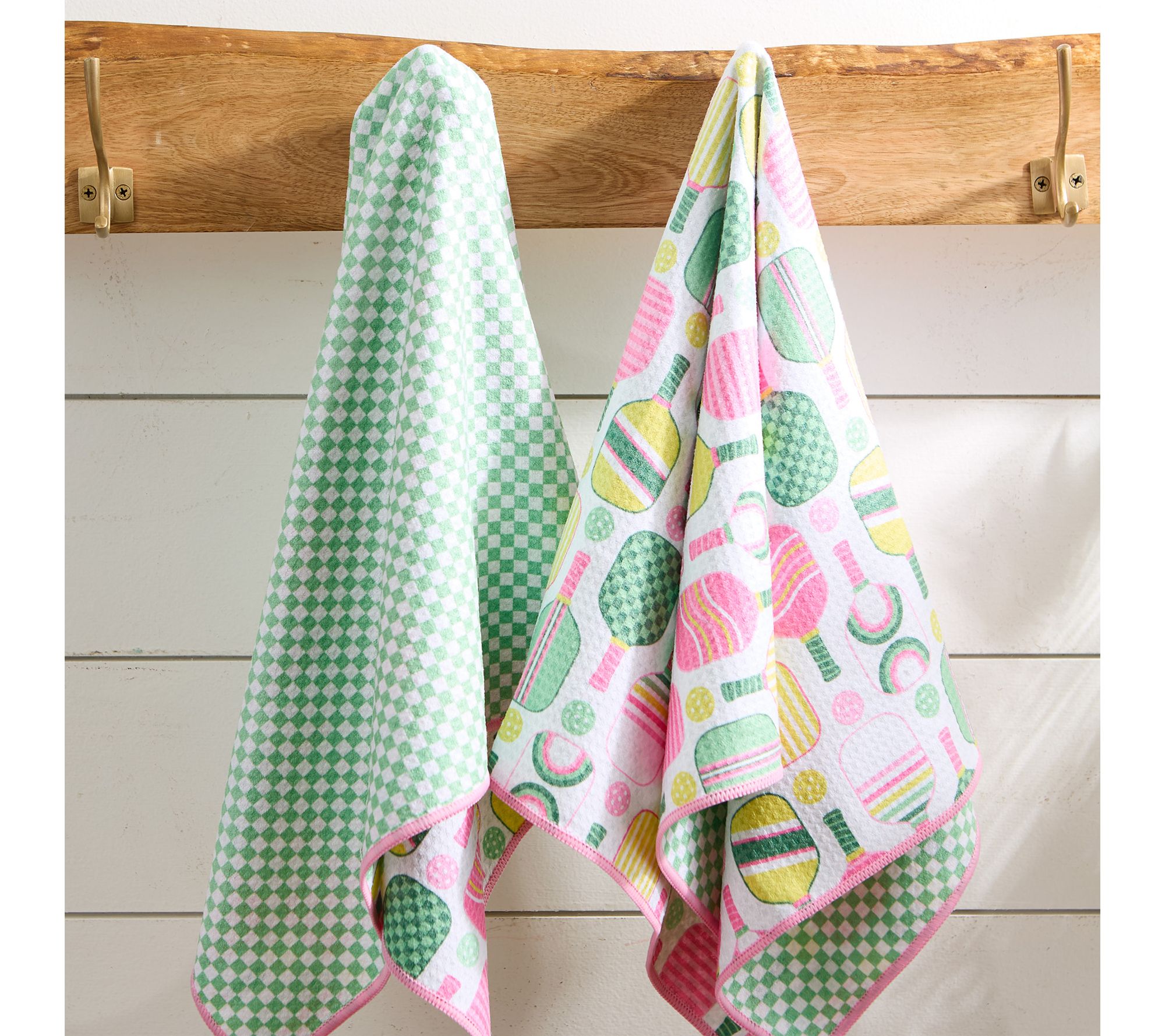 Design Imports Printed Microfiber Kitchen Towels Set of 2