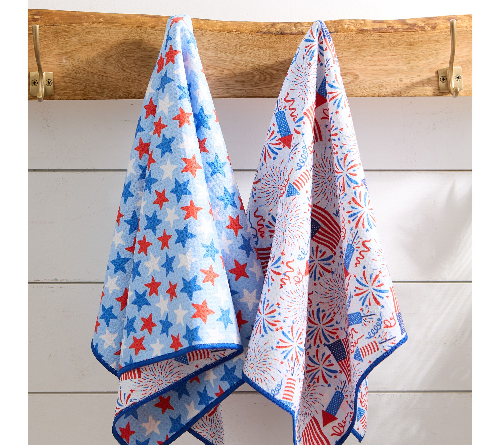 Design Imports Printed Microfiber Kitchen Towels Set of 2