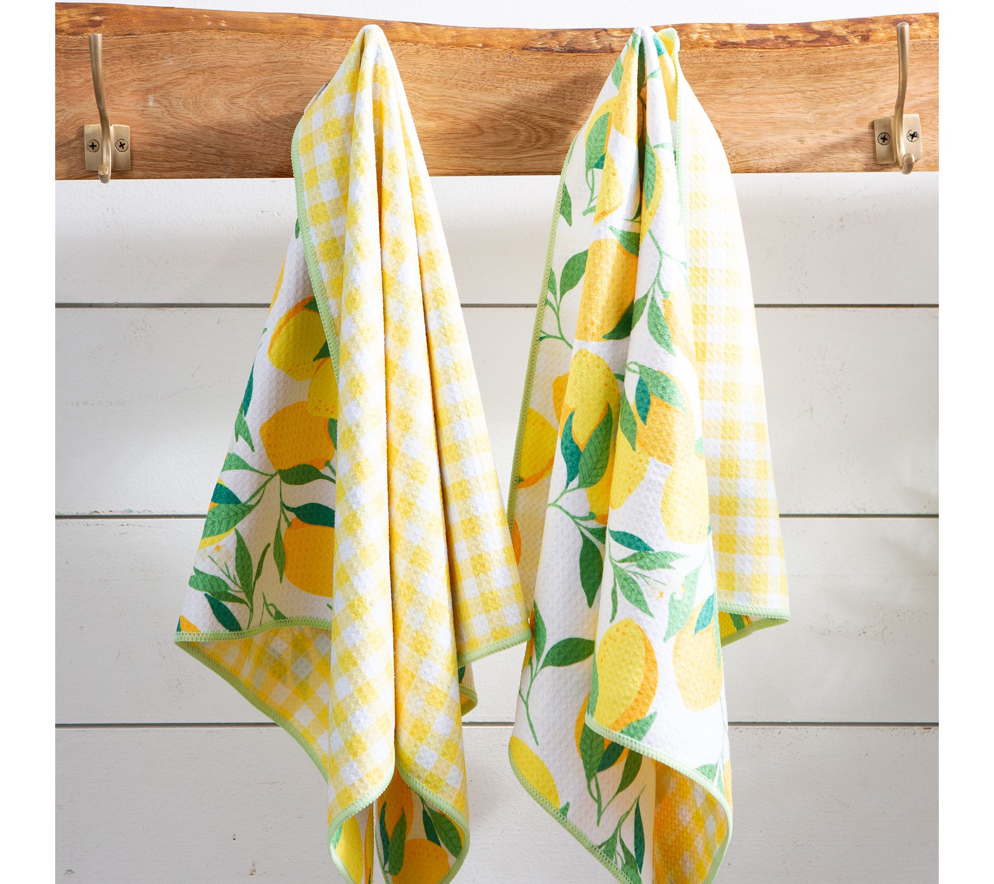 Design Imports Printed Microfiber Kitchen Towels Set of 2