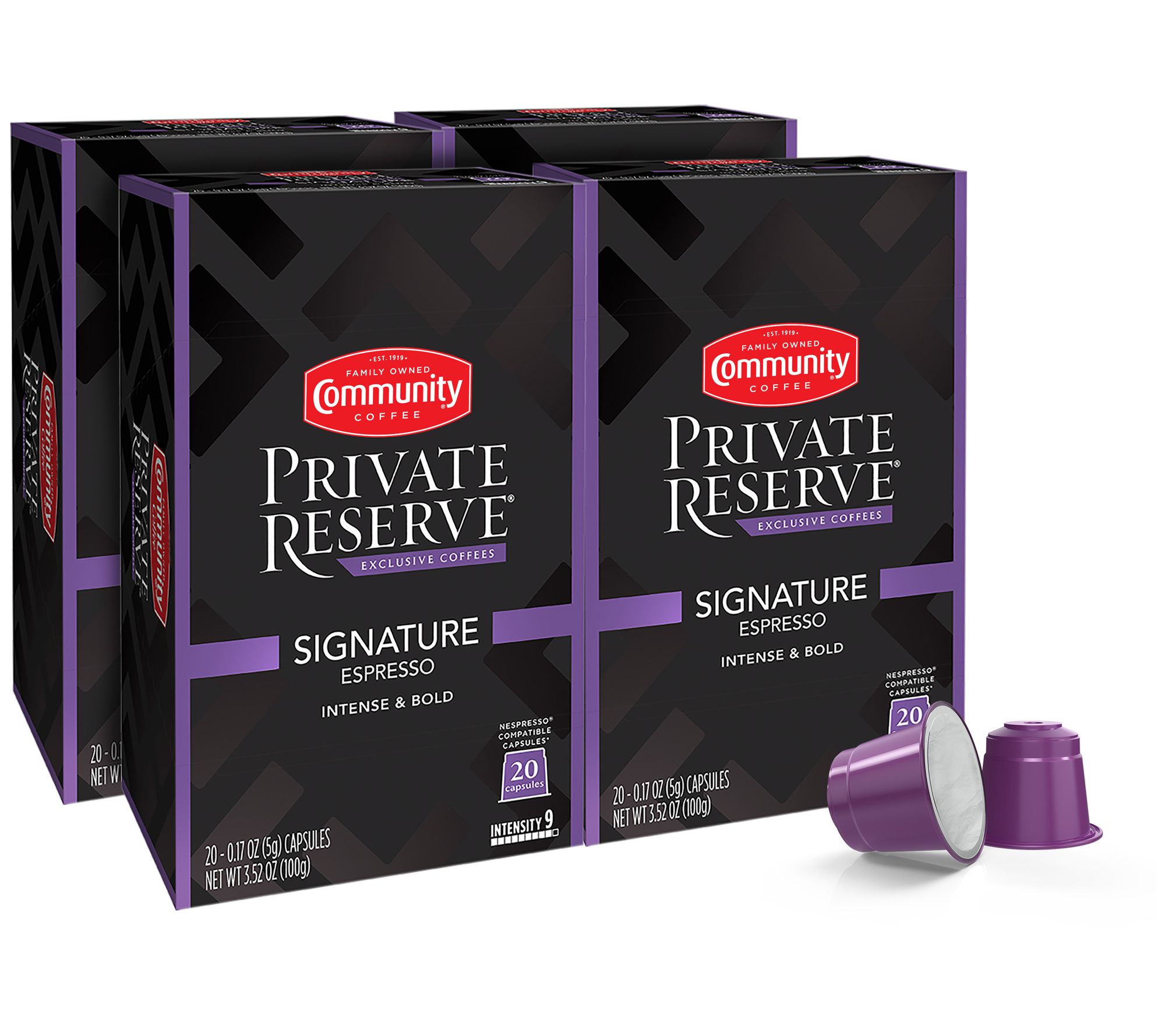Community Coffee 80Ct Private Reserve Signature Espresso Pods