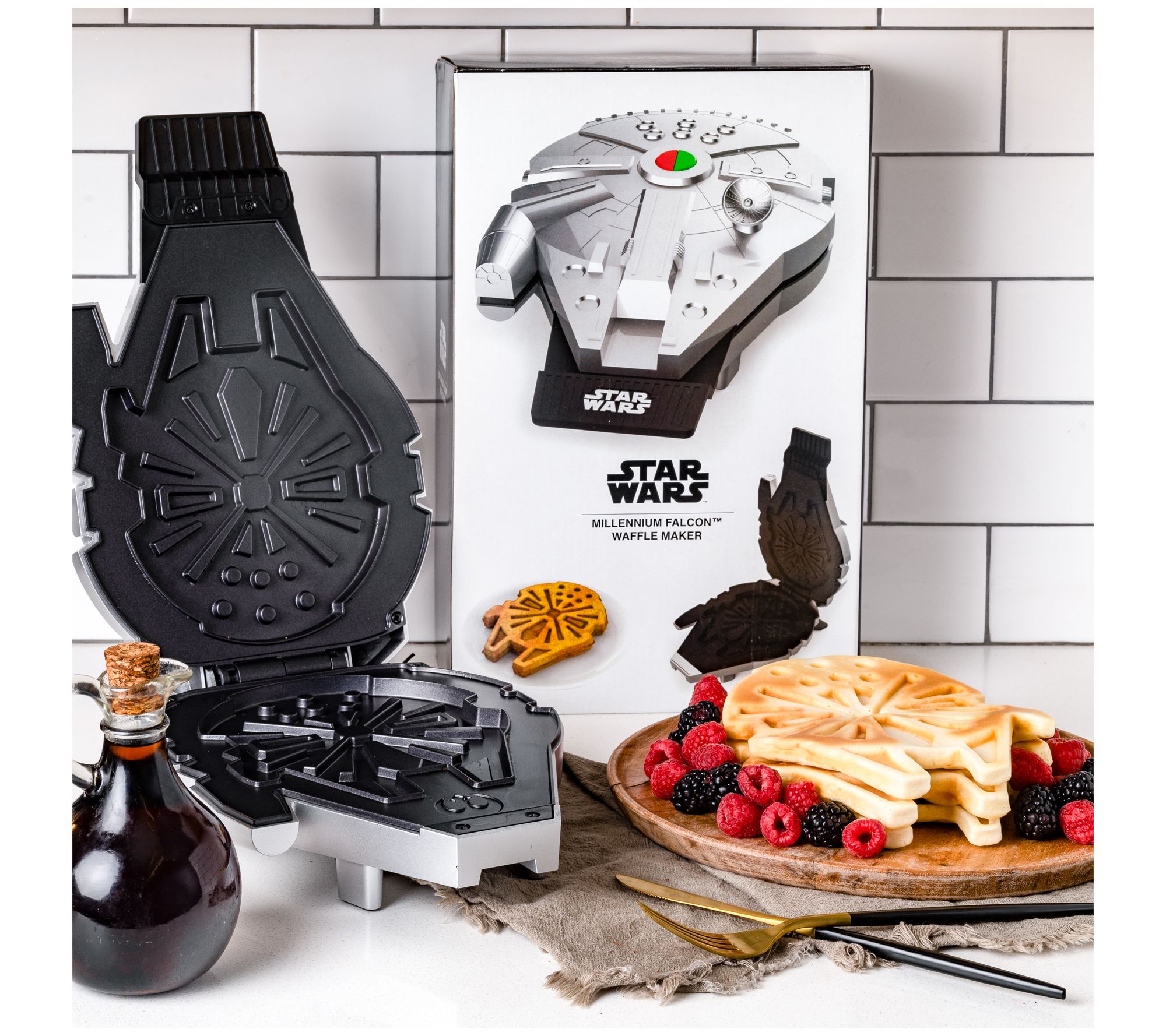 Uncanny Brands Star Wars Darth Vader Mini Waffle Maker Set GameStop Exclusive