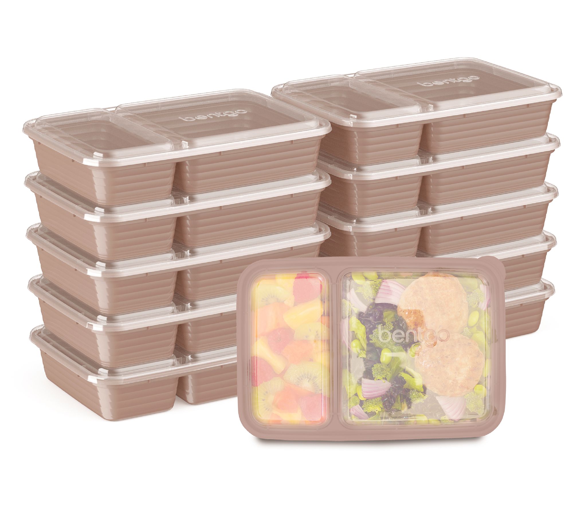 Bentgo Prep 10-pack 2-Compartment Meal Prep Container