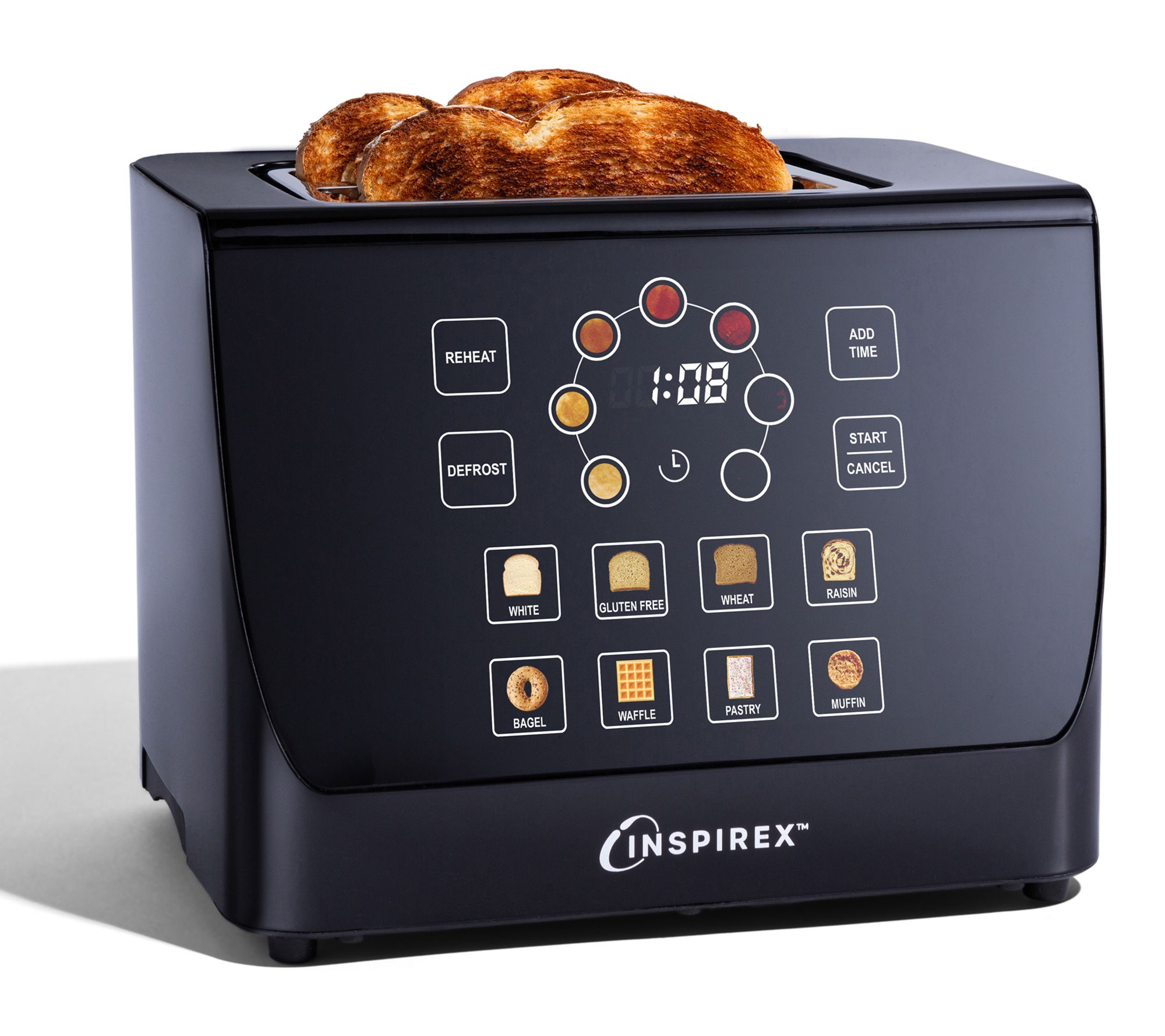 Inspirex Two-Slice Touchscreen Lever Toaster