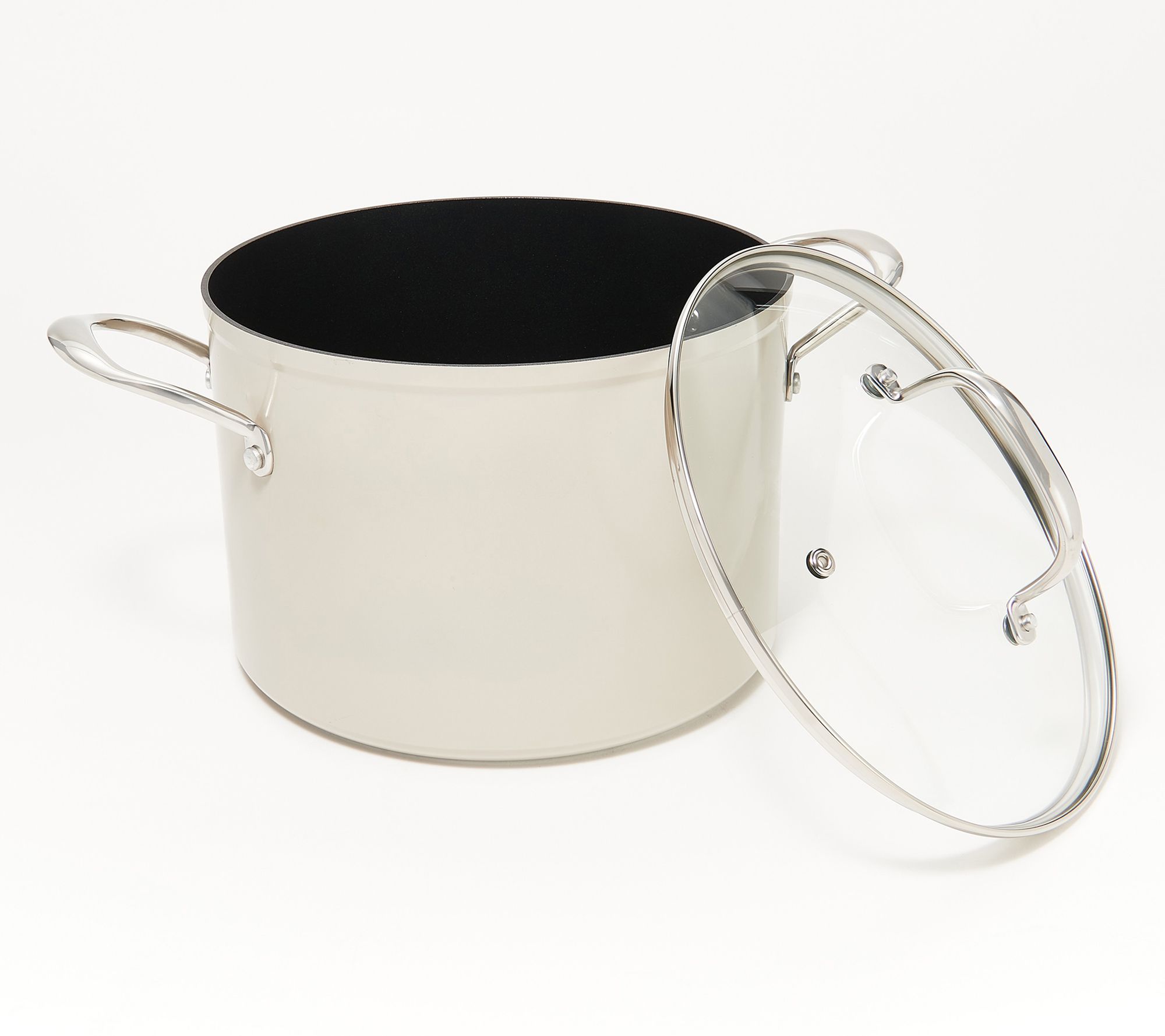 Goodful 4-Piece 3-qt and 5-qt Hammered Stock Pot Set on QVC 