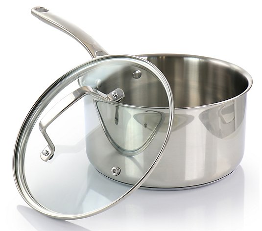 Martha Stewart 3.5 Quart Stainless Steel Saucepan