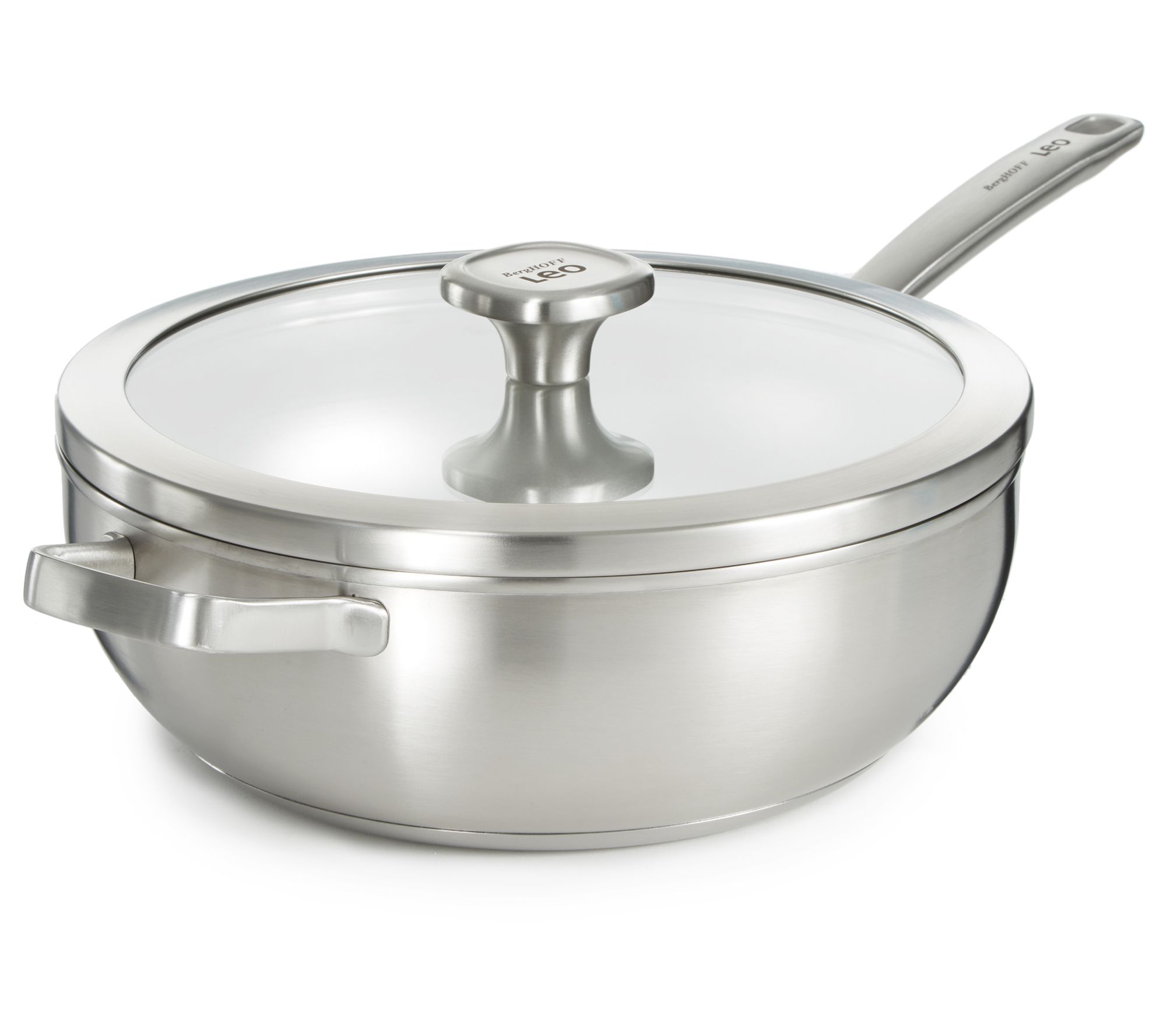 BergHOFF Graphite Recycled 18/10 Stainless Steel Wok, 5.2qt