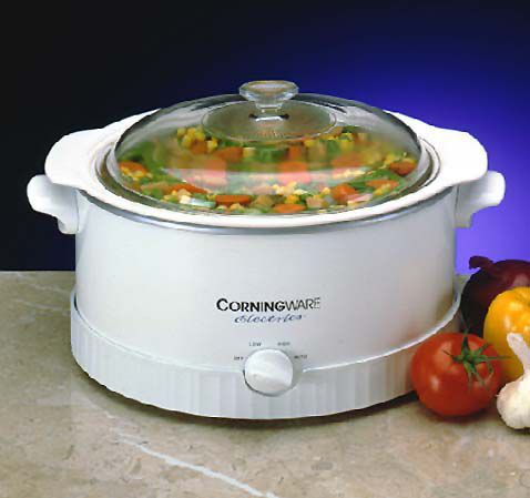 Corning Ware Electric Slow Cooker Crock Pot Model #SC-5038 6 Qt