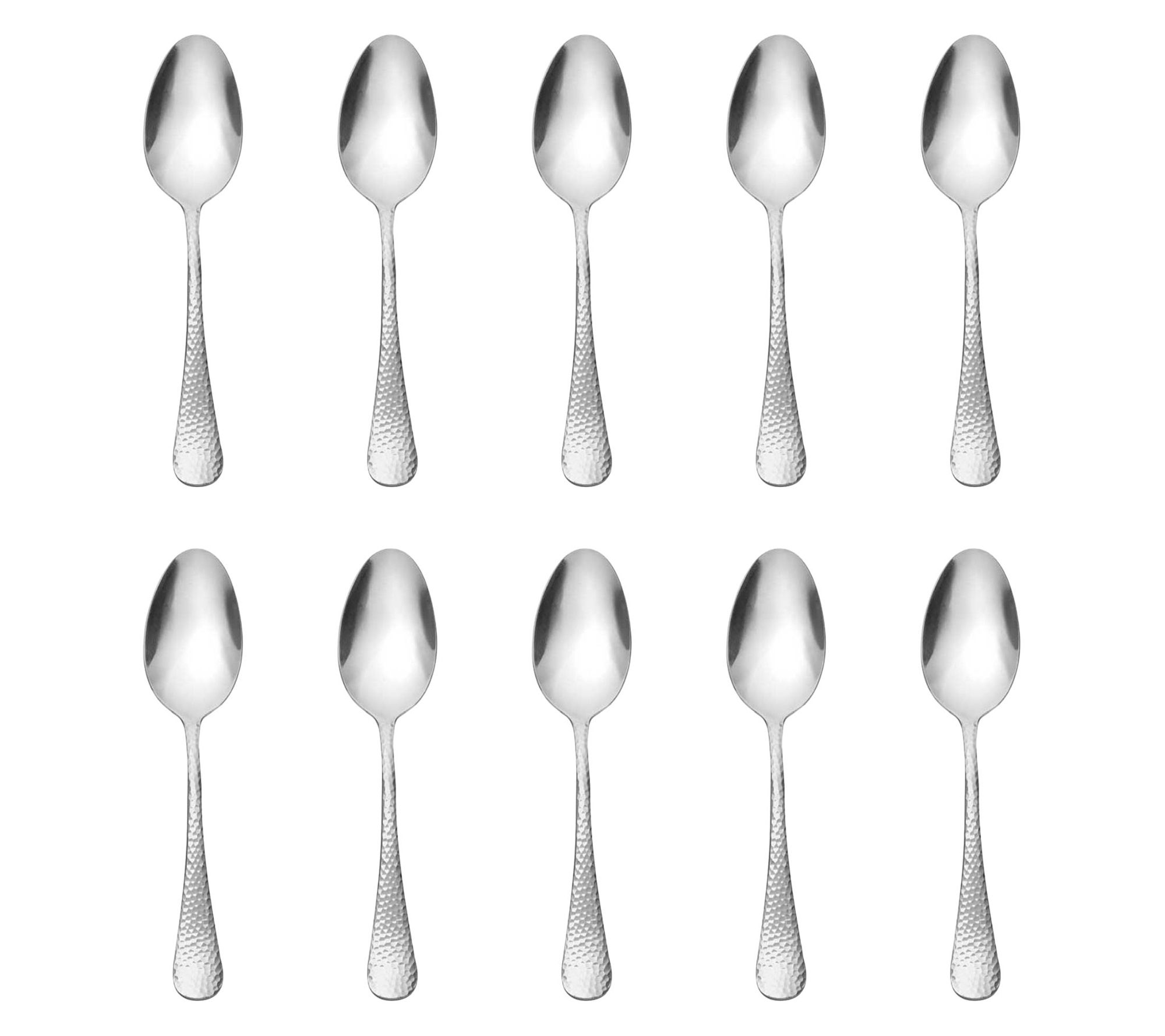 Godinger Set of 10 Salem Mirrored 18/0 SS Table spoons