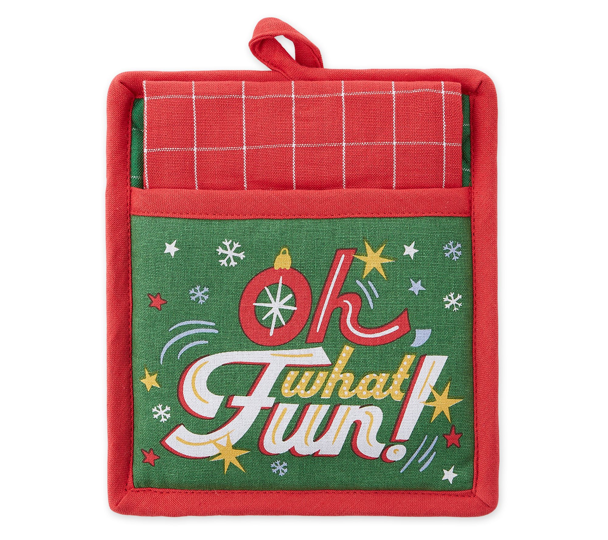 Design Imports Oh What Fun Potholder Gift Set