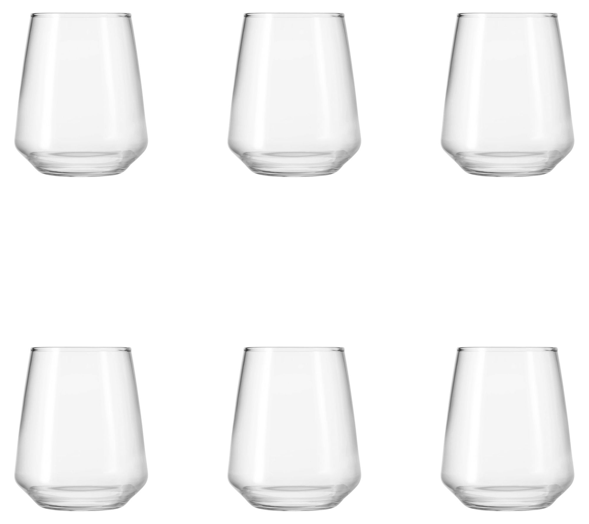 10 Strawberry Street Set of 6 Contea Stemless Wine