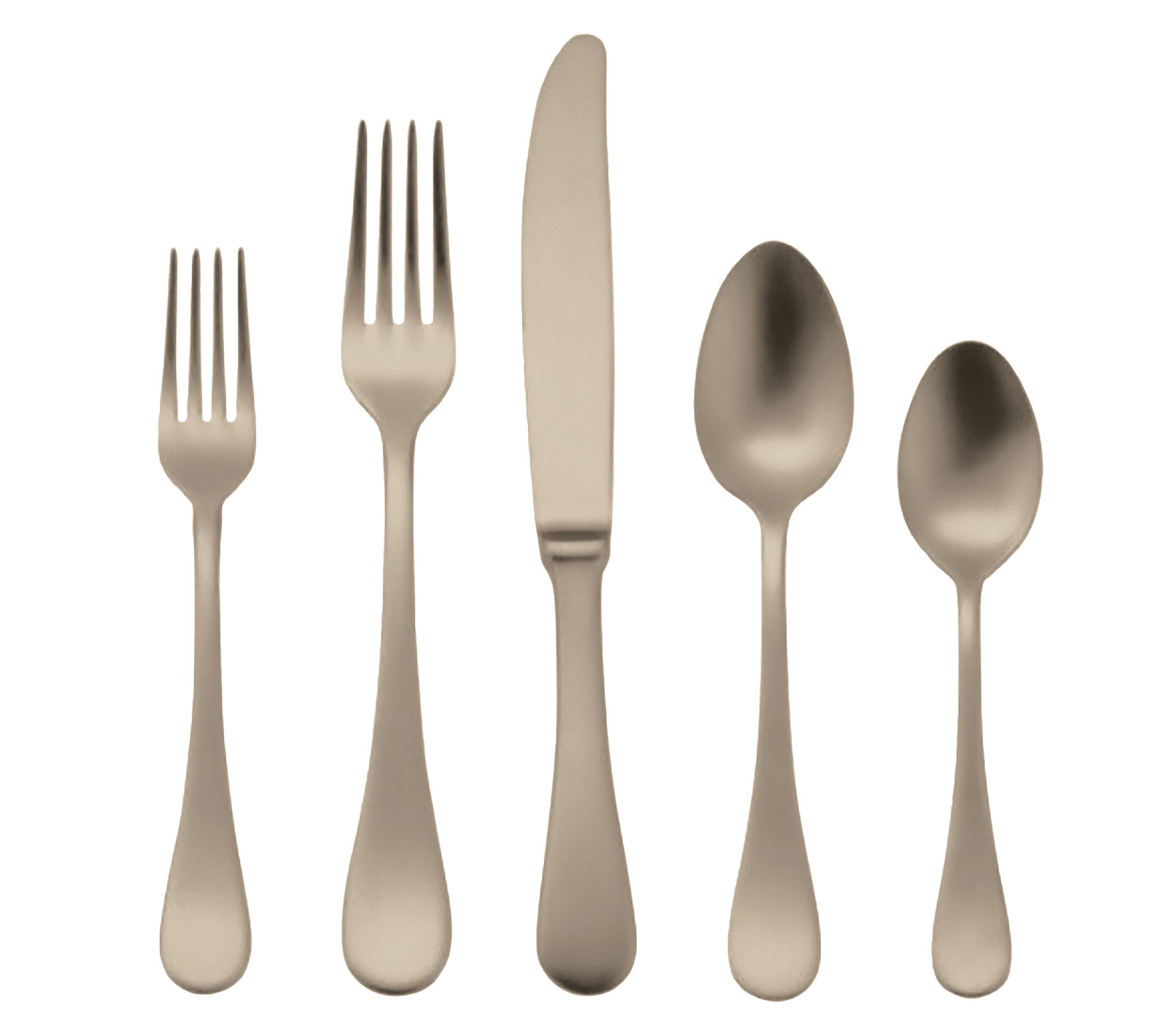 Mepra 5-Piece Brescia Ice Champagne Flatware Set