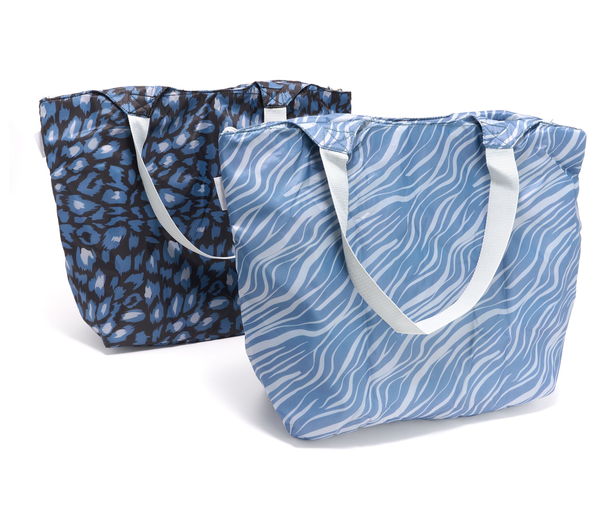  California Innovations_S/2 Printed 40 Can Convertible Market Totes