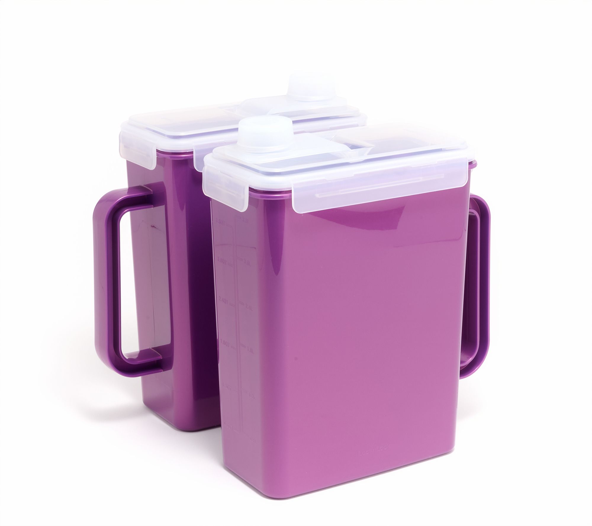 LocknLock Set of (2) Colored Body Pitchers