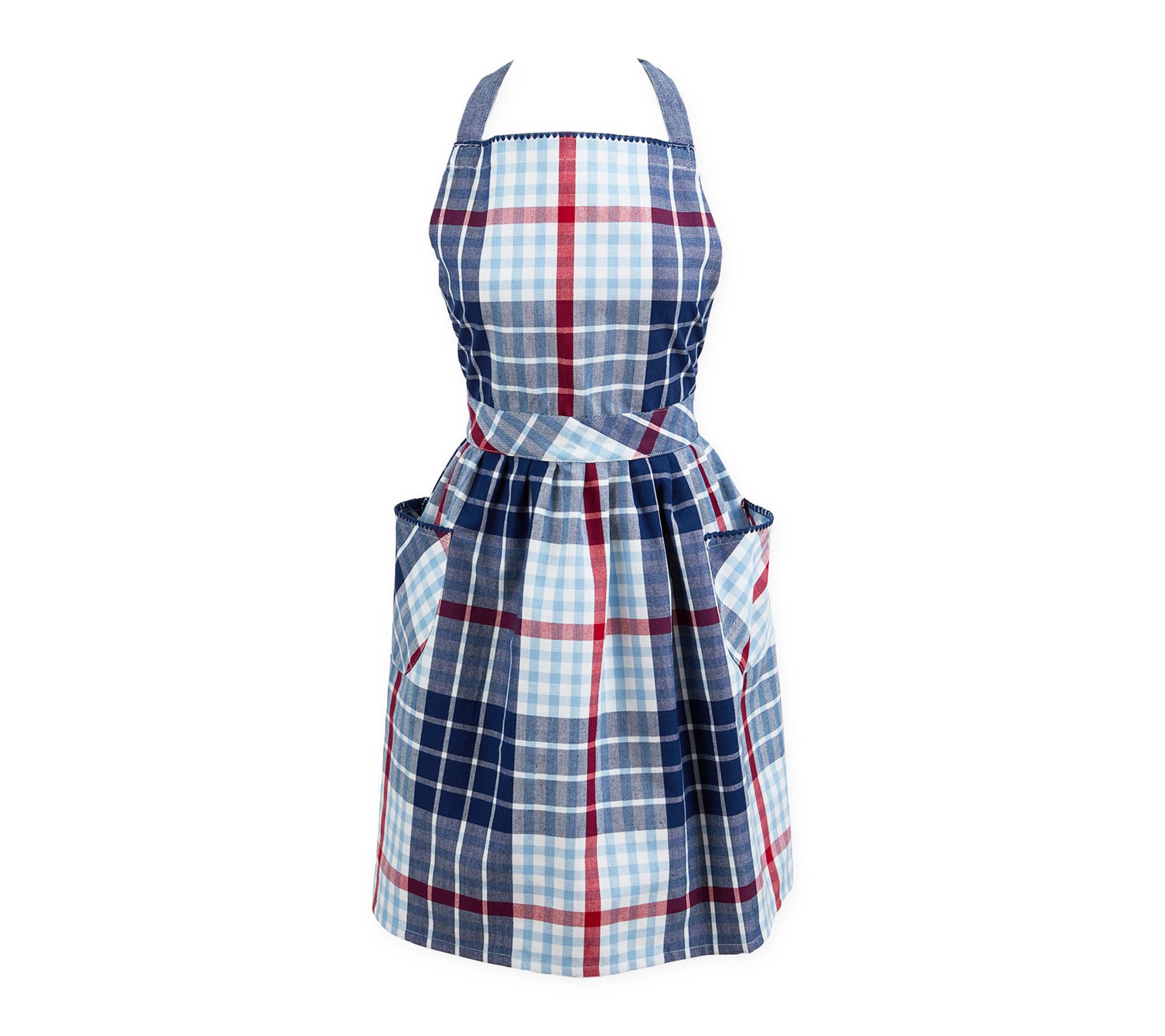 Design Imports Liberty Plaid Apron