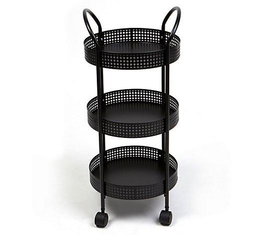 Mind Reader 3-Tier Multi-Purpose Utility Cart with Wheels