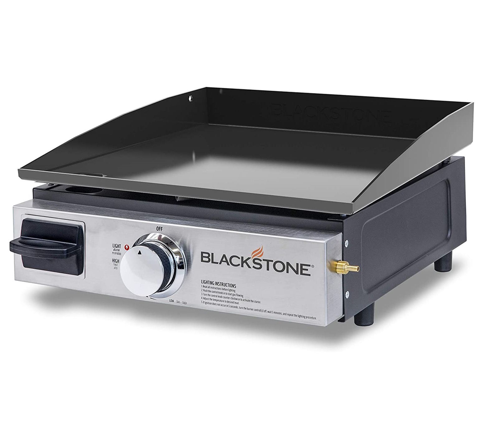 Blackstone 22 in. 2 burner W Steel Nonstick Surface Tabletop Griddle  8023375 - The Home Depot