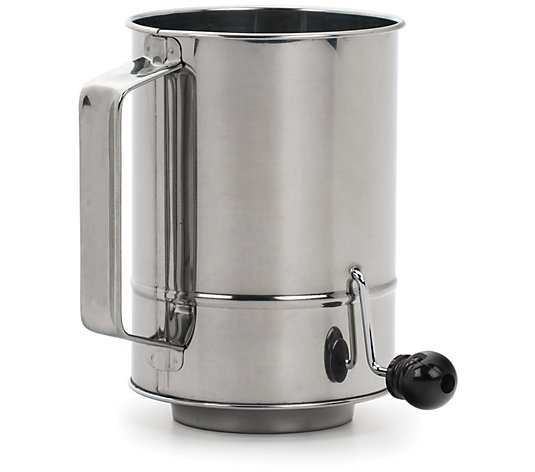 RSVP 5 Cup Crank Style Flour Sifter