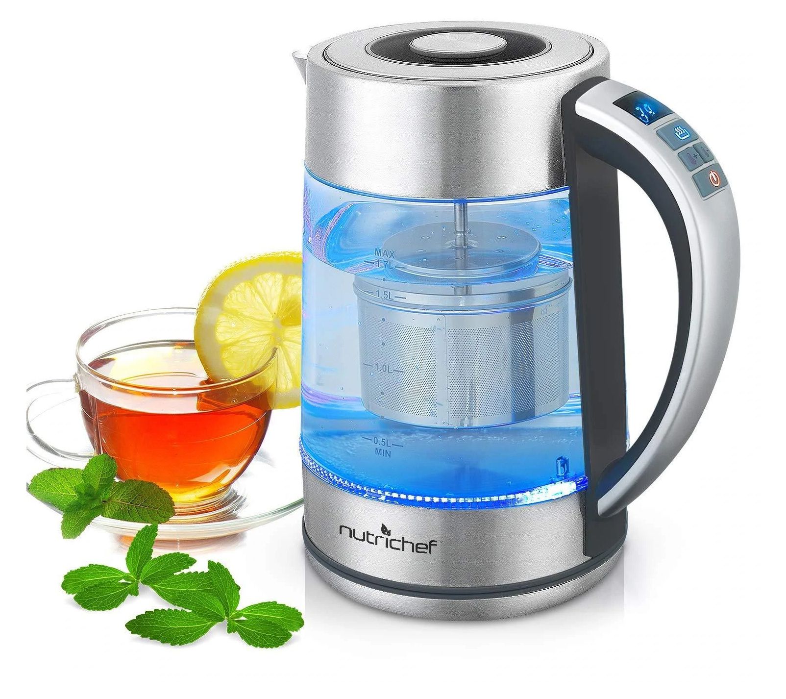 Digital Glass Kettle with Tea Infuser