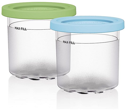 Ninja CREAMi Pints and Lids - 2 Pack, Compatible with NC300 Series