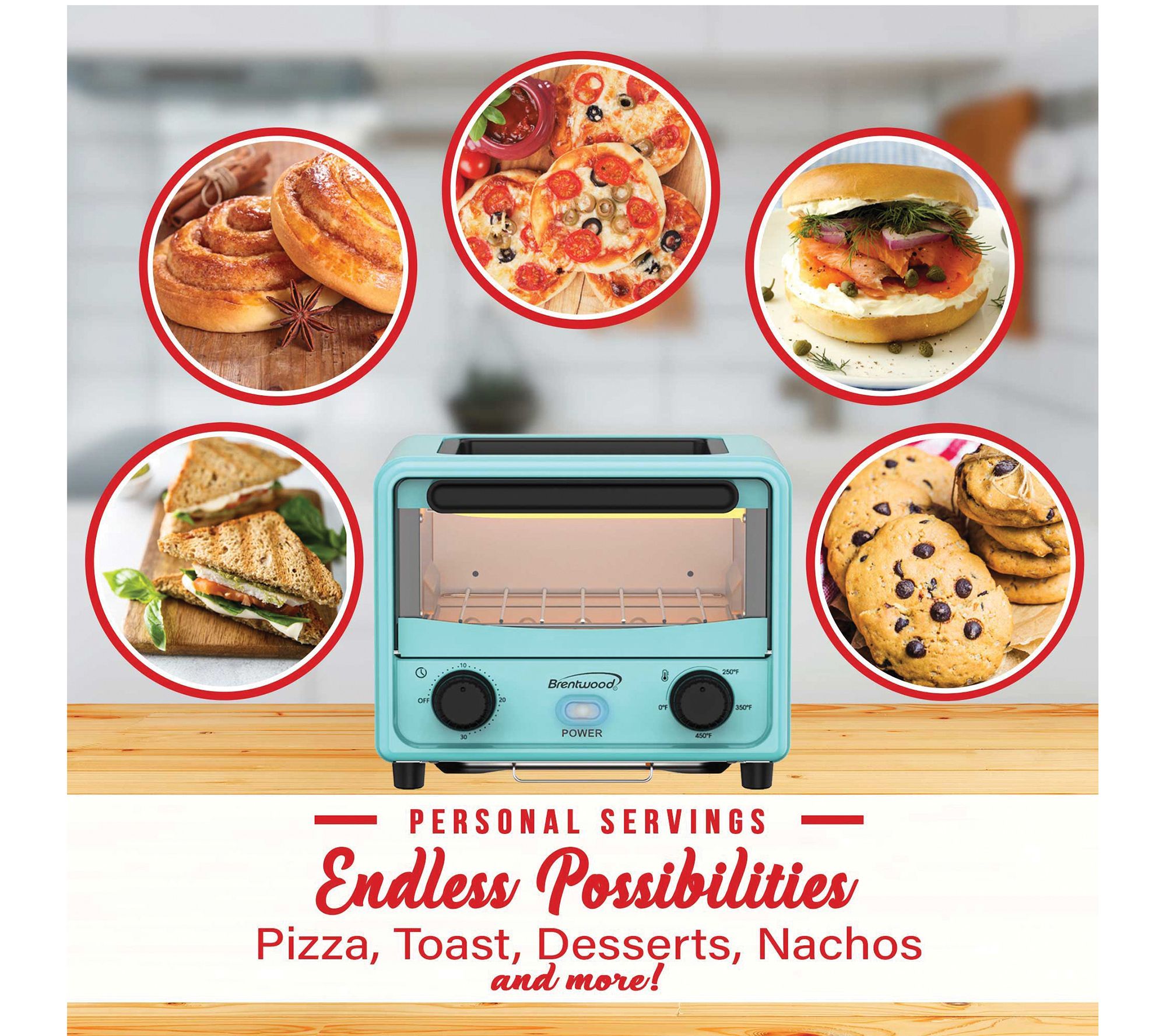 Brentwood 500W Stainless Steel Mini Toaster Oven - QVC.com