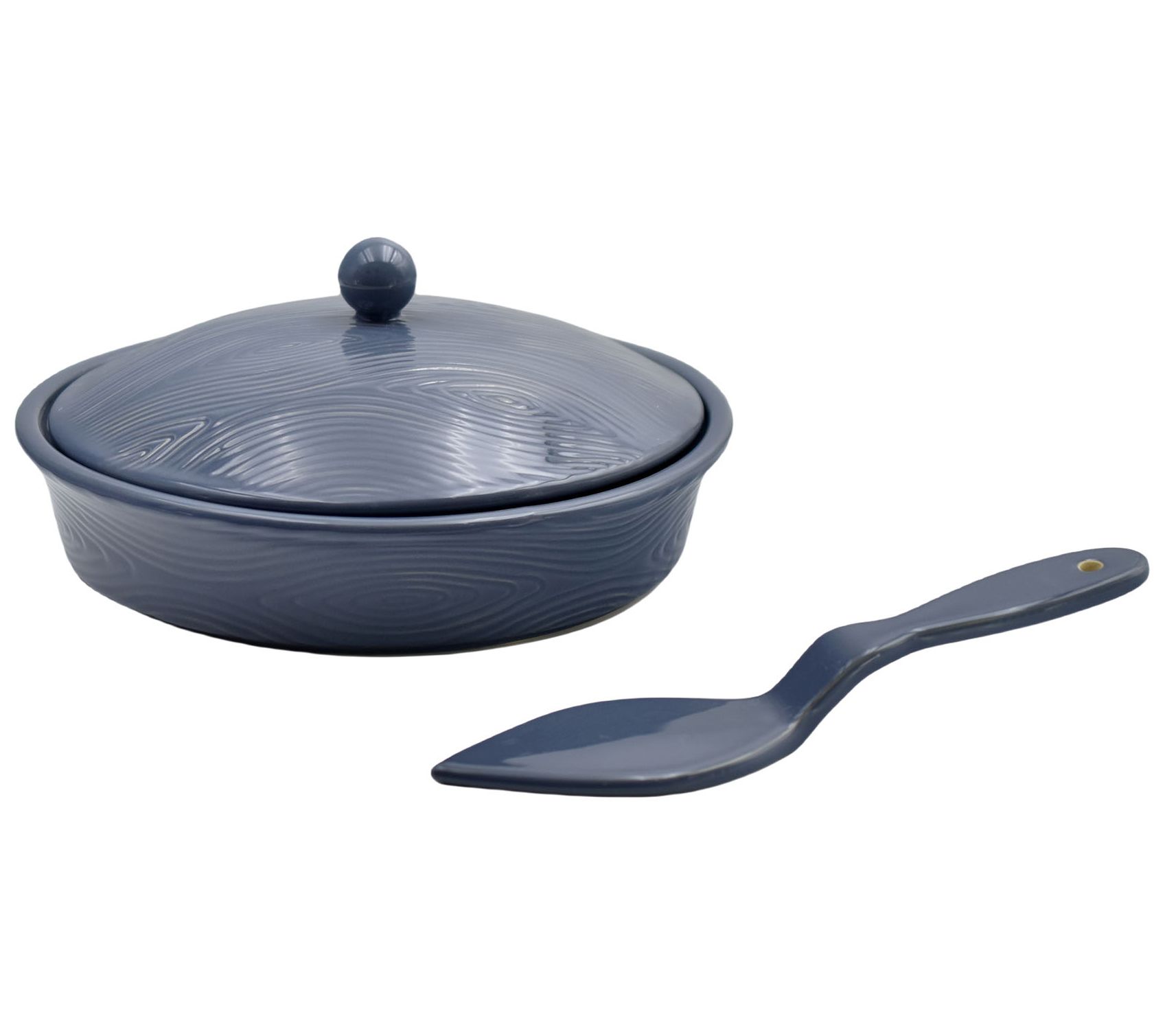 Temp-tations Woodland Covered Pie Dish with Ceramic Server