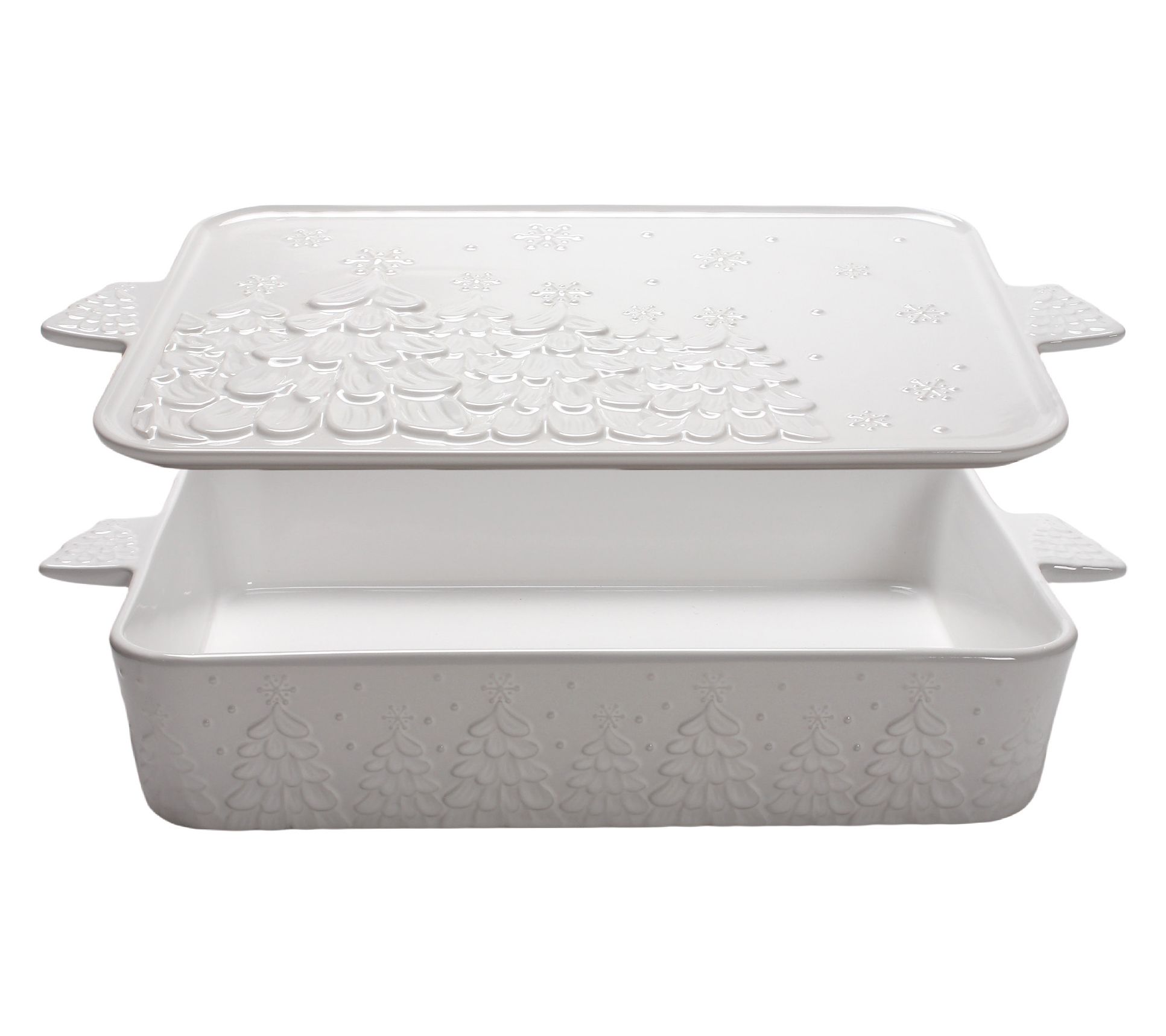 Temp-tations Seasonal 13x9 Baker with Lid-it and Figural Handles