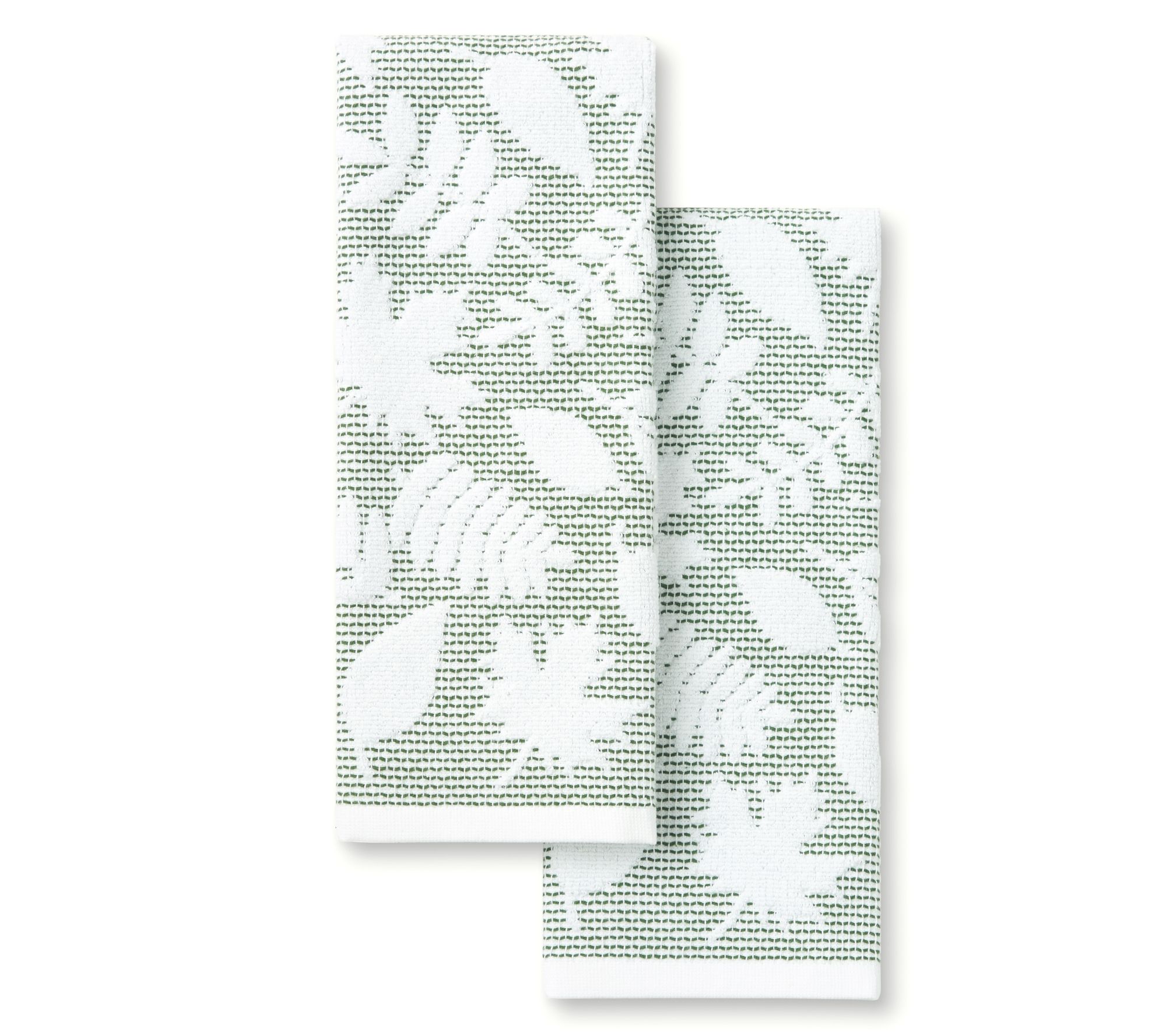 MARTHA STEWART Harvest Leaves Kitchen Towel 2-Pack Set