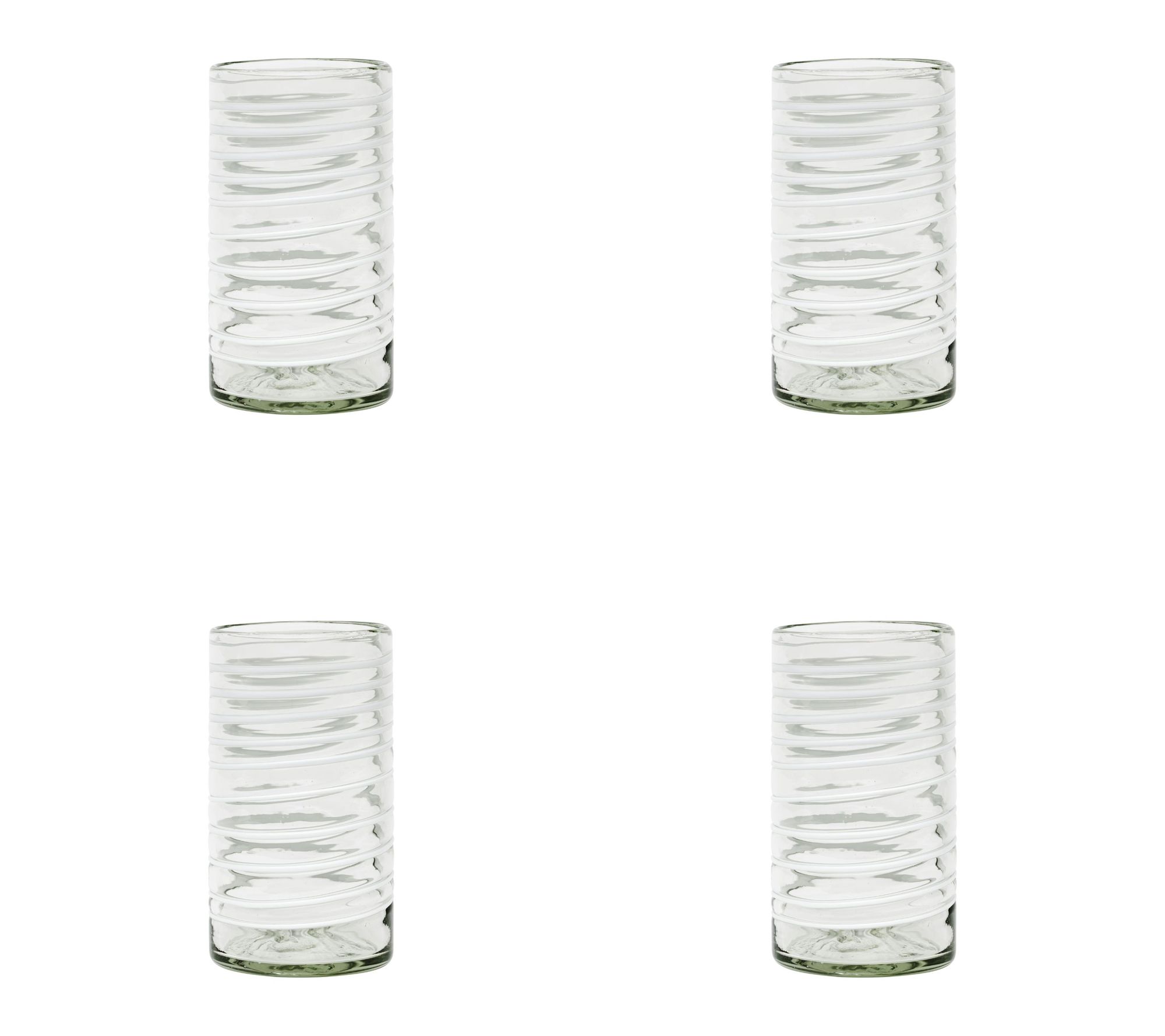 10 Strawberry Street Set of 4 Meridia Mexican Hiball Glasses