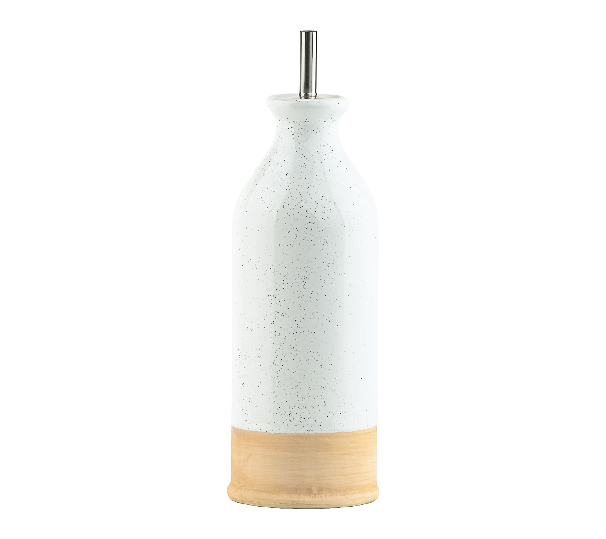 10 Strawberry Street Embossed White Oil Cruet