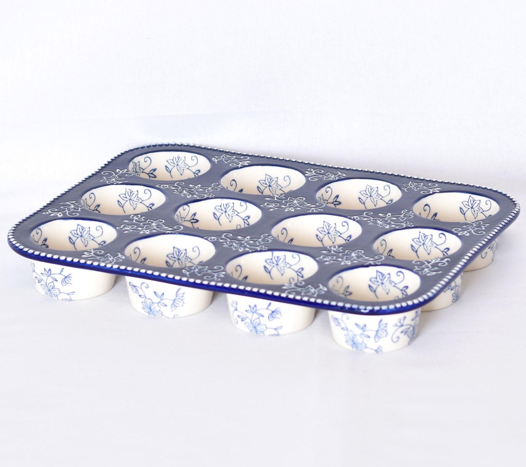 Temp-tations Floral Lace 12-Cup Muffin Pan 