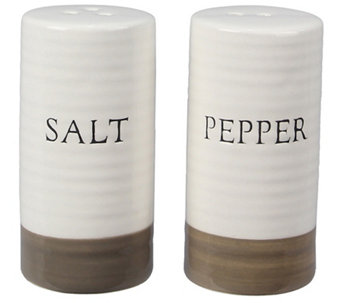 Cuisinart Brand New Cuisinart Glass Salt and Pepper Shaker Set With Gold Caps 2.5oz 