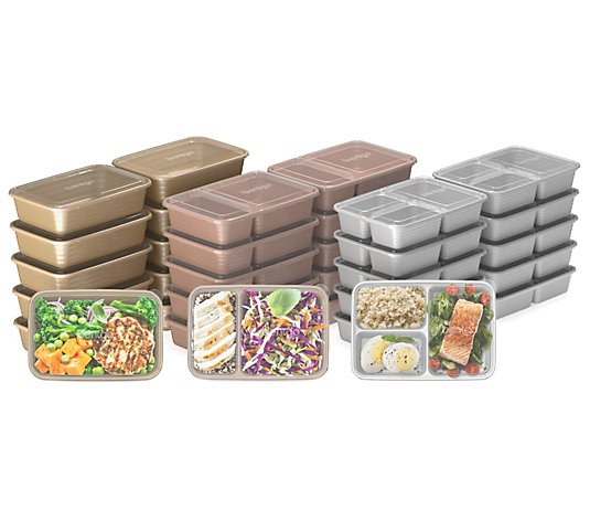 Bentgo 30-Piece Meal Prep and 10-Piece Snack Prep Containers